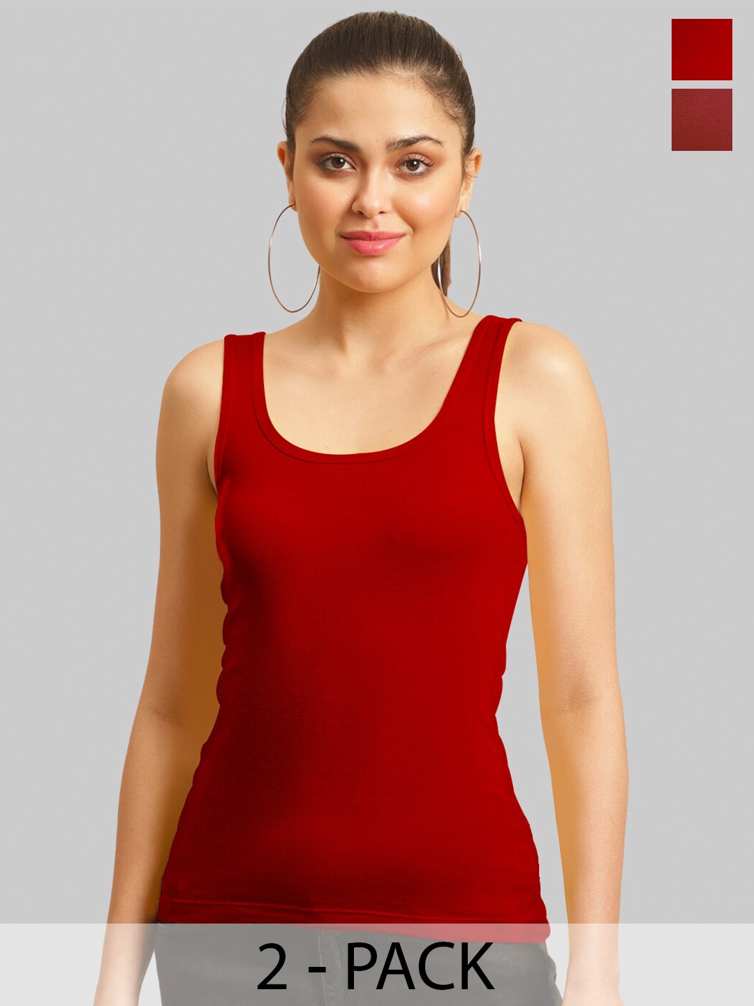 

FBAR Cotton Tank Top, Red