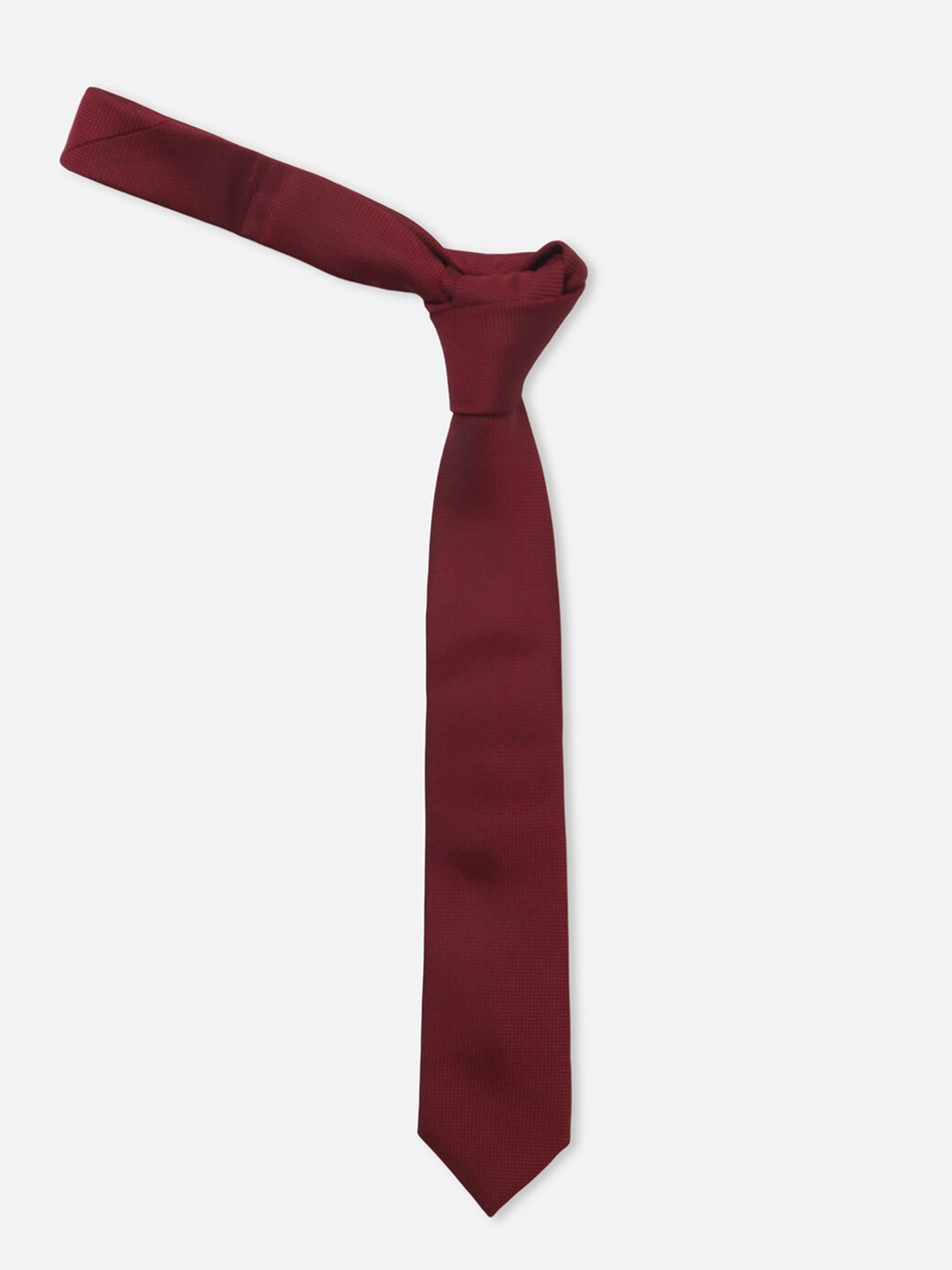 

Louis Philippe Men Woven Design Broad Tie, Maroon