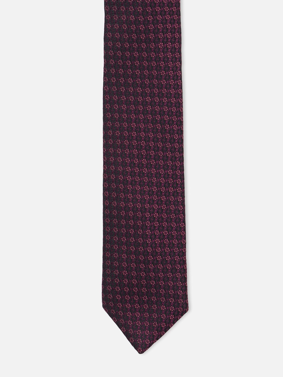 

Louis Philippe Men Woven Design Broad Tie, Purple