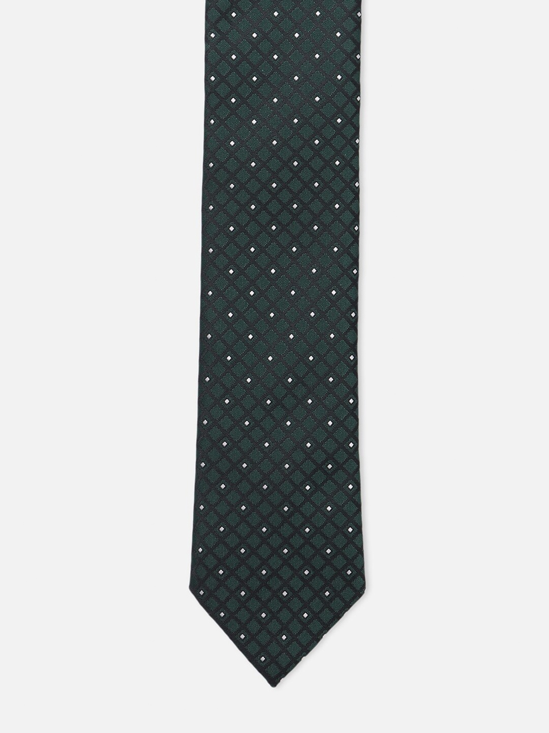 

Louis Philippe Men Woven Design Broad Tie, Green