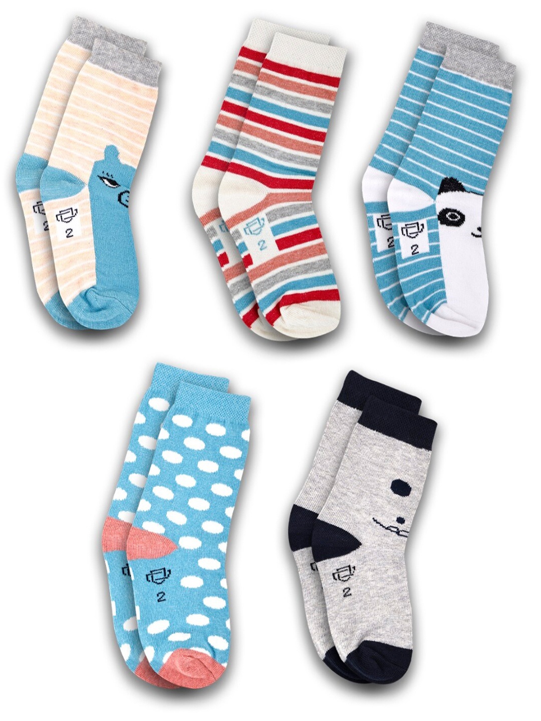 

Dollar Socks Kids Pack Of 5 Assorted Ankle-Length Socks