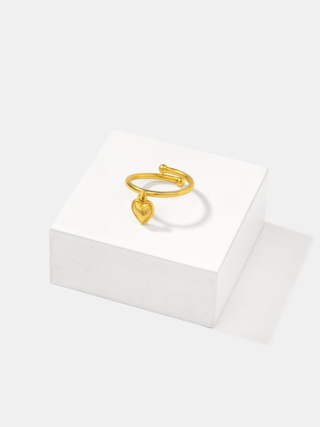 SHAYA 925 Sterling Silver Gold Plated Finger Ring