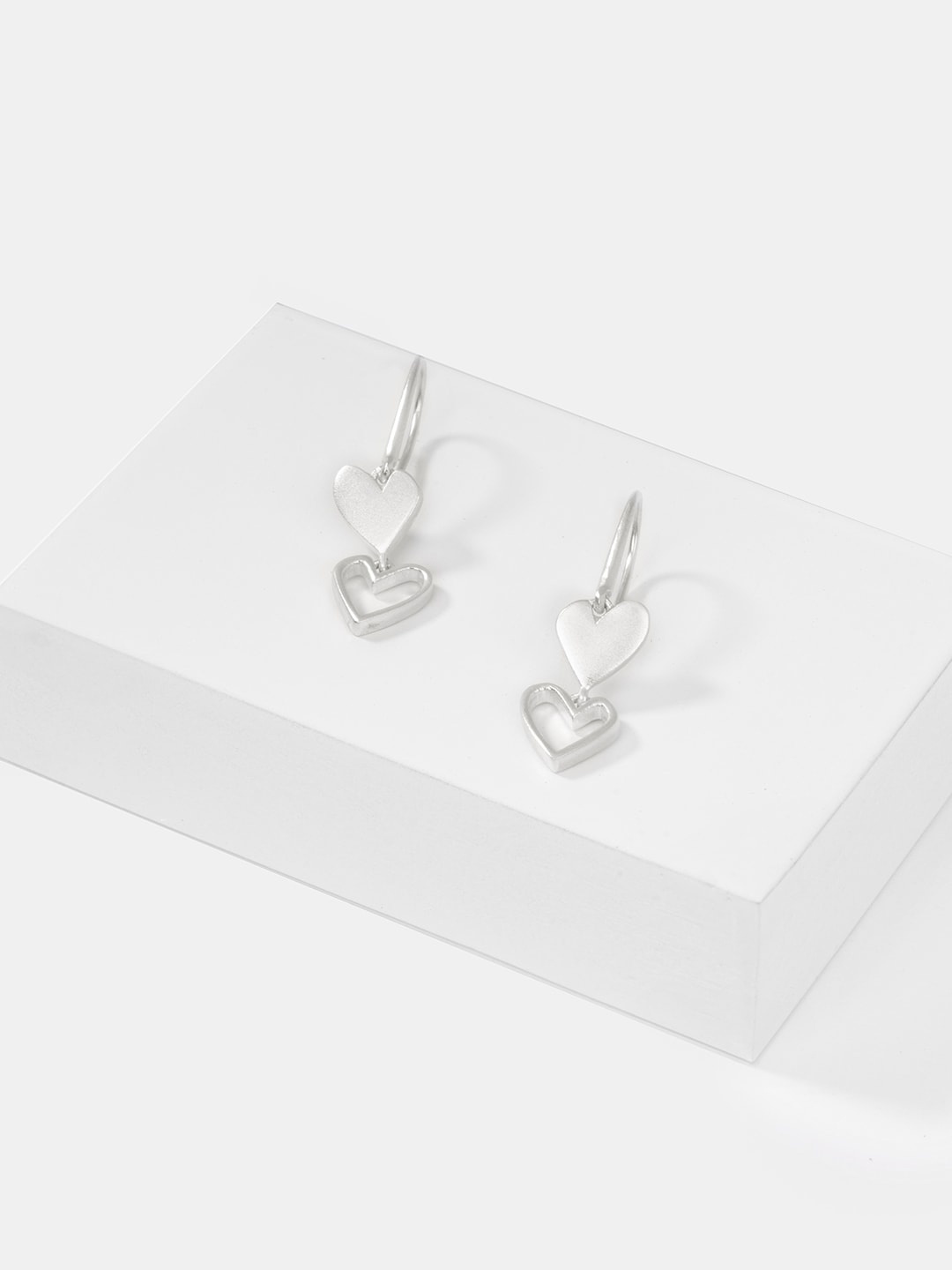 

SHAYA Contemporary Hoop Earrings, Silver