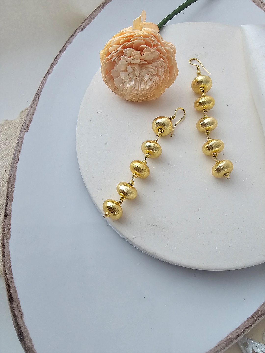 

Binnis Wardrobe Contemporary Drop Earrings, Gold