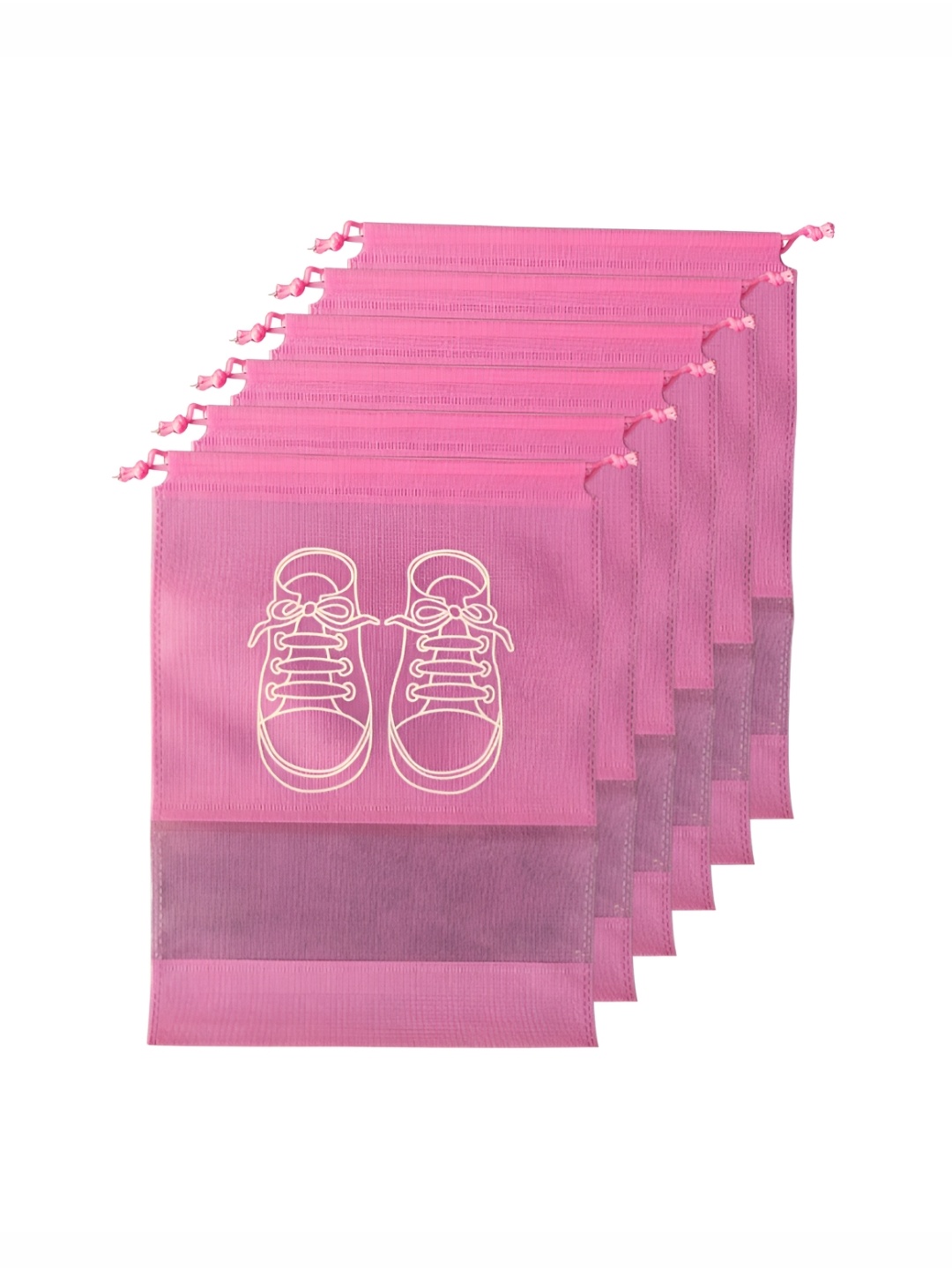 

UniKart Pink 6 Pieces Reusable Shoes Organisers