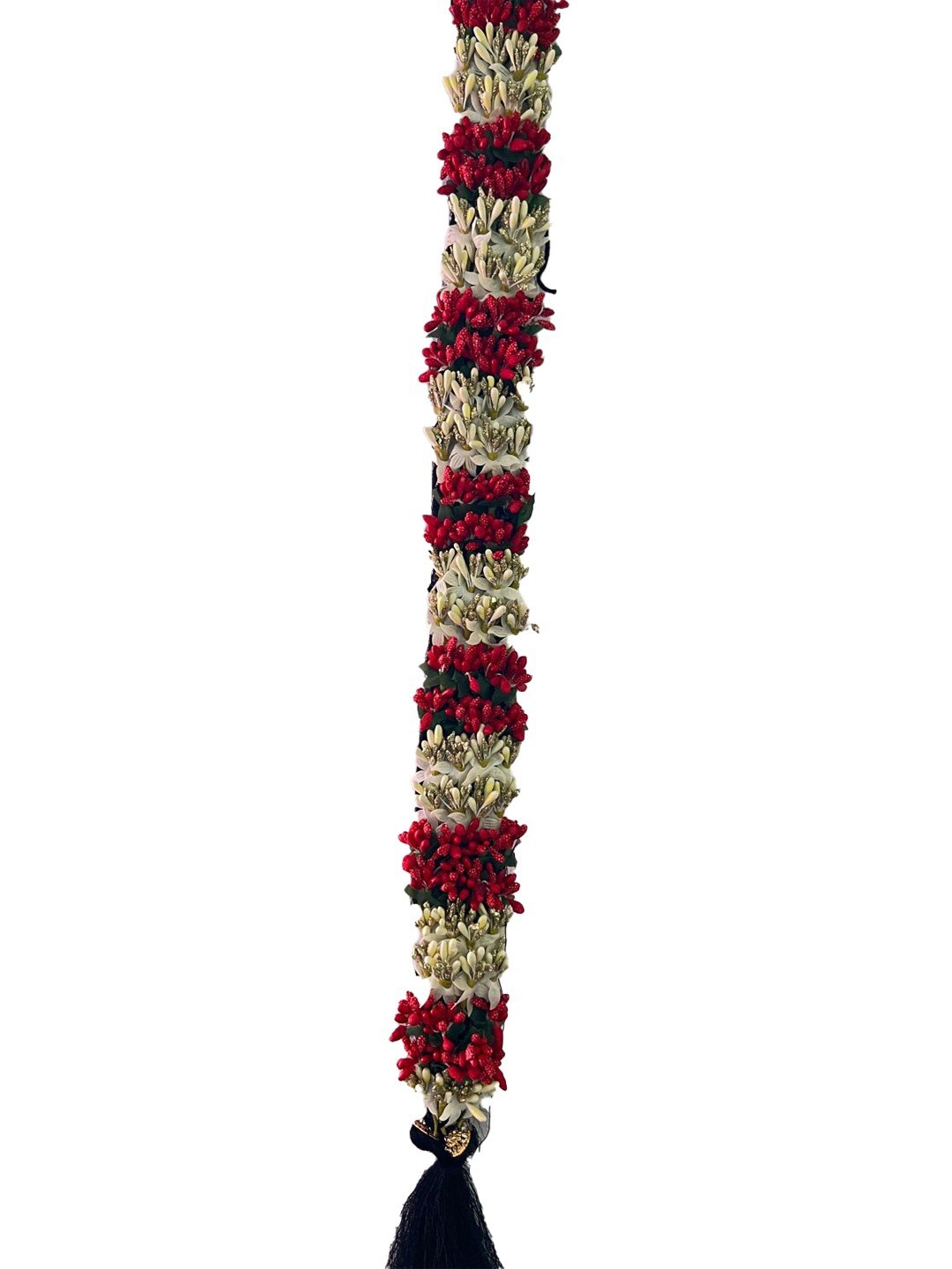 

FIMBUL Floral Kunjalam Hair Accessory, Red