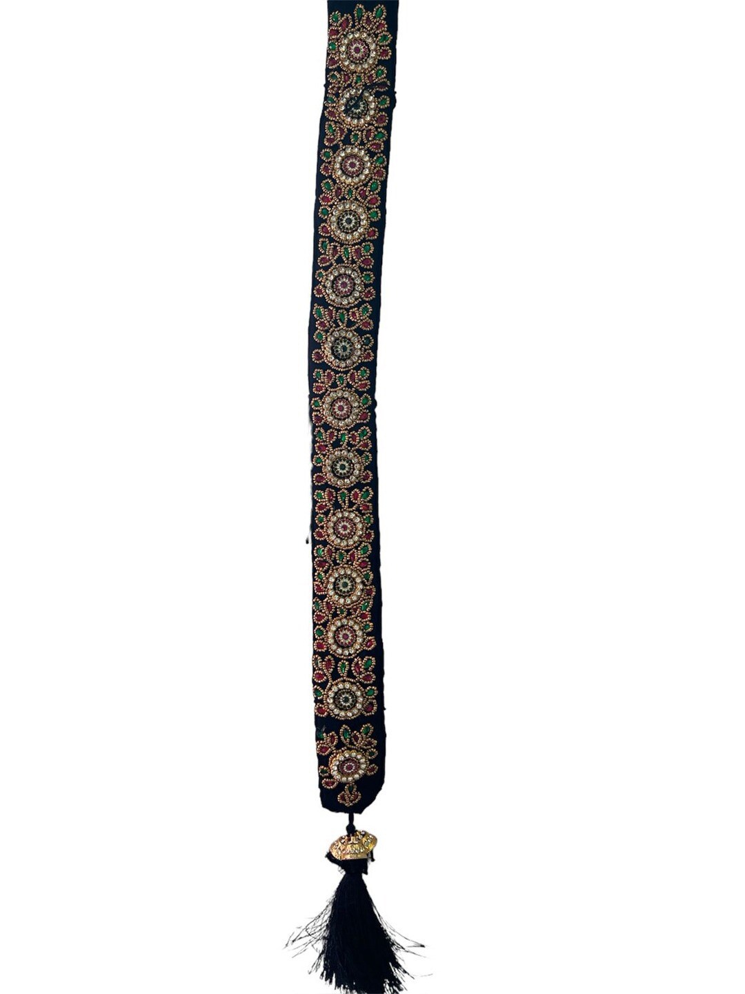 

FIMBUL Poola Jadalu Kunjalam Billalu Set Braid, Navy blue