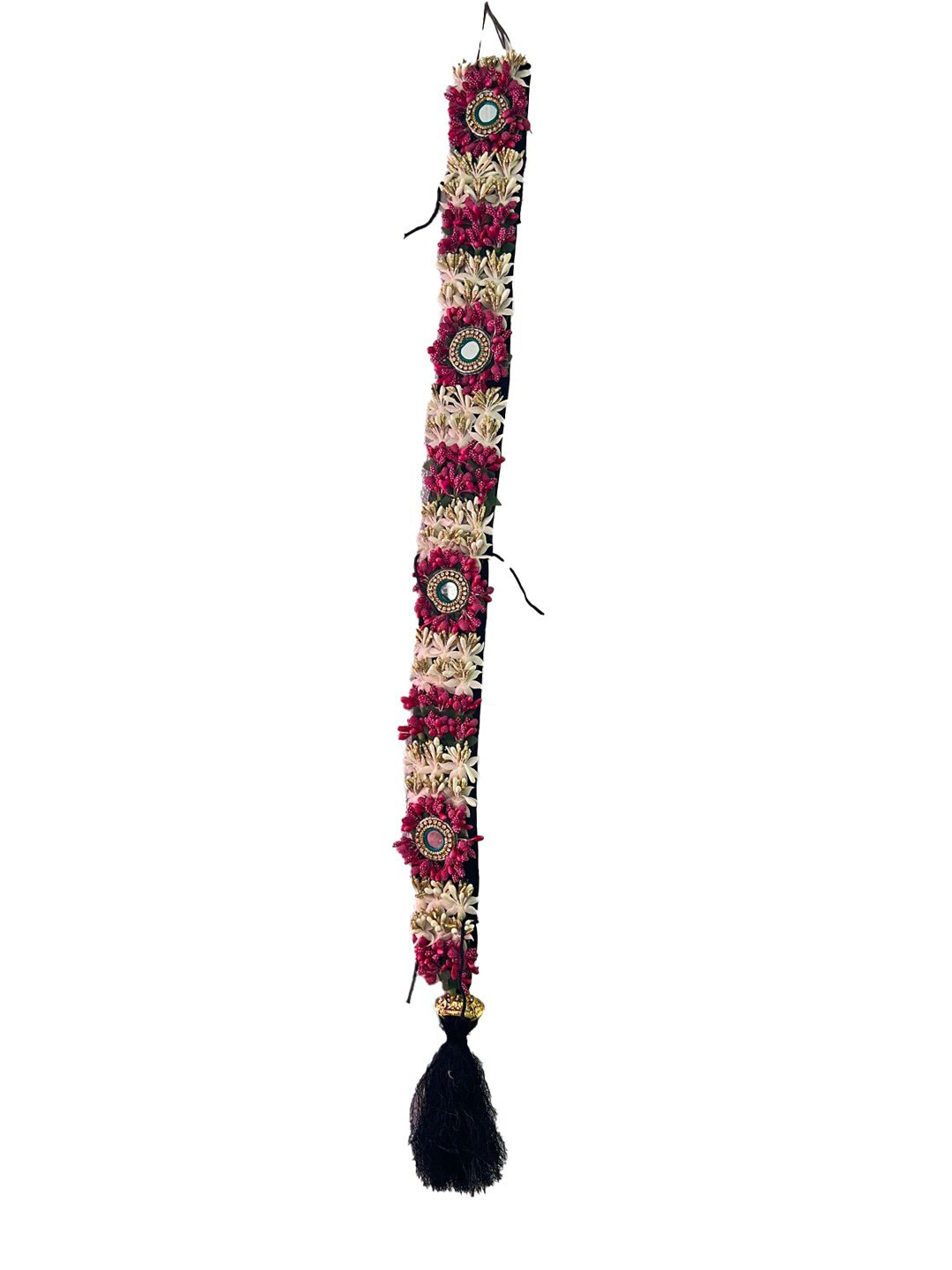 

FIMBUL Poola Jadalu Kunjalam Billalu Set Braid, Red