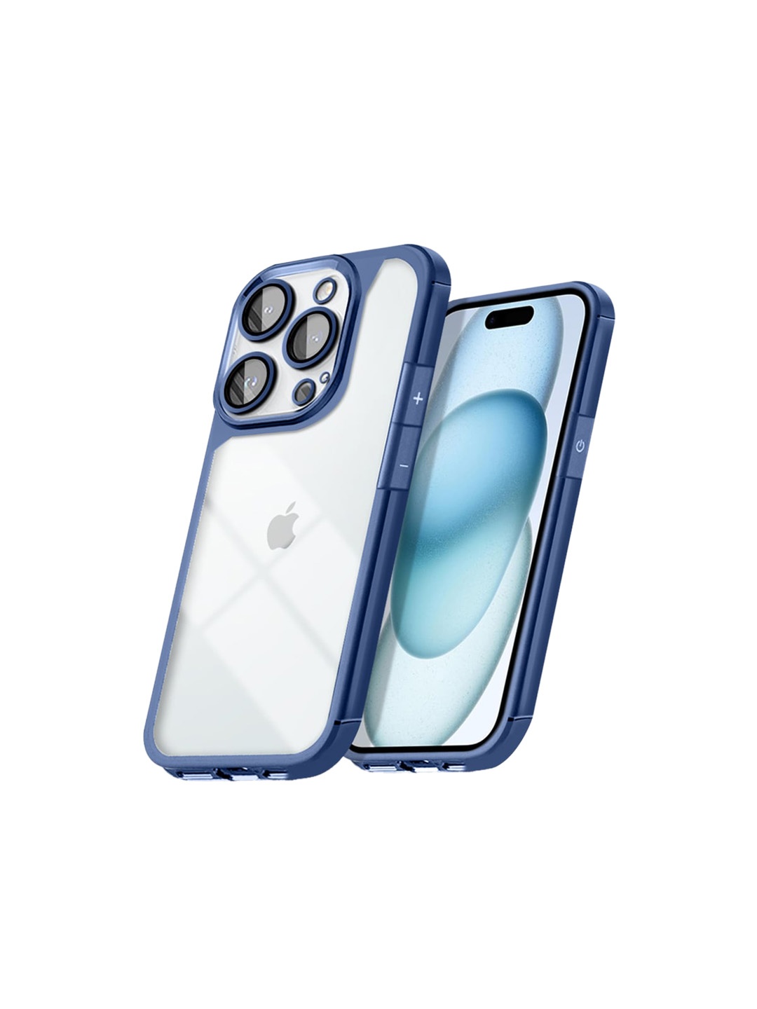 

Karwan Printed iPhone 15 Pro Back Case Mobile Accessories, Blue