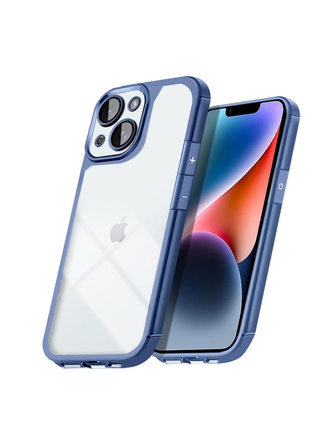 

Karwan Solid Compatible iPhone 14 Mobile Back Case, Blue