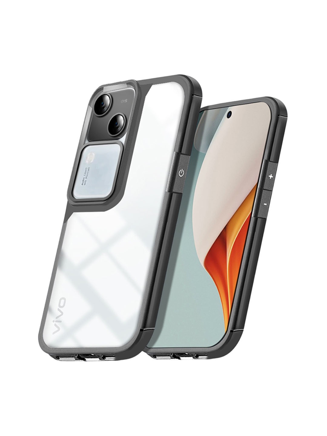 

Karwan Vivo V30 Pro Back Case, Black
