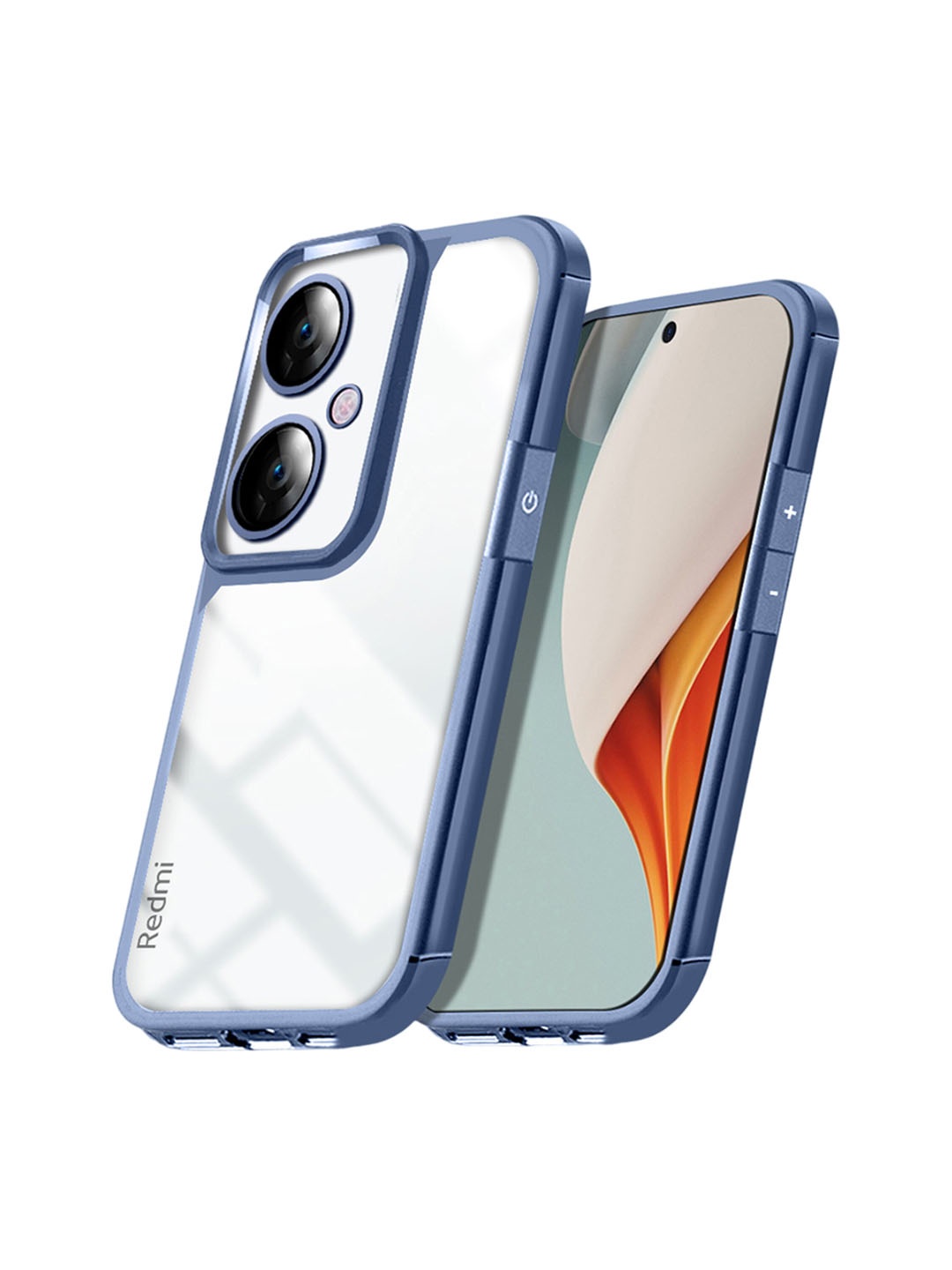 

Karwan Printed Redmi 13C 5G Back Case Mobile Accessories, Blue