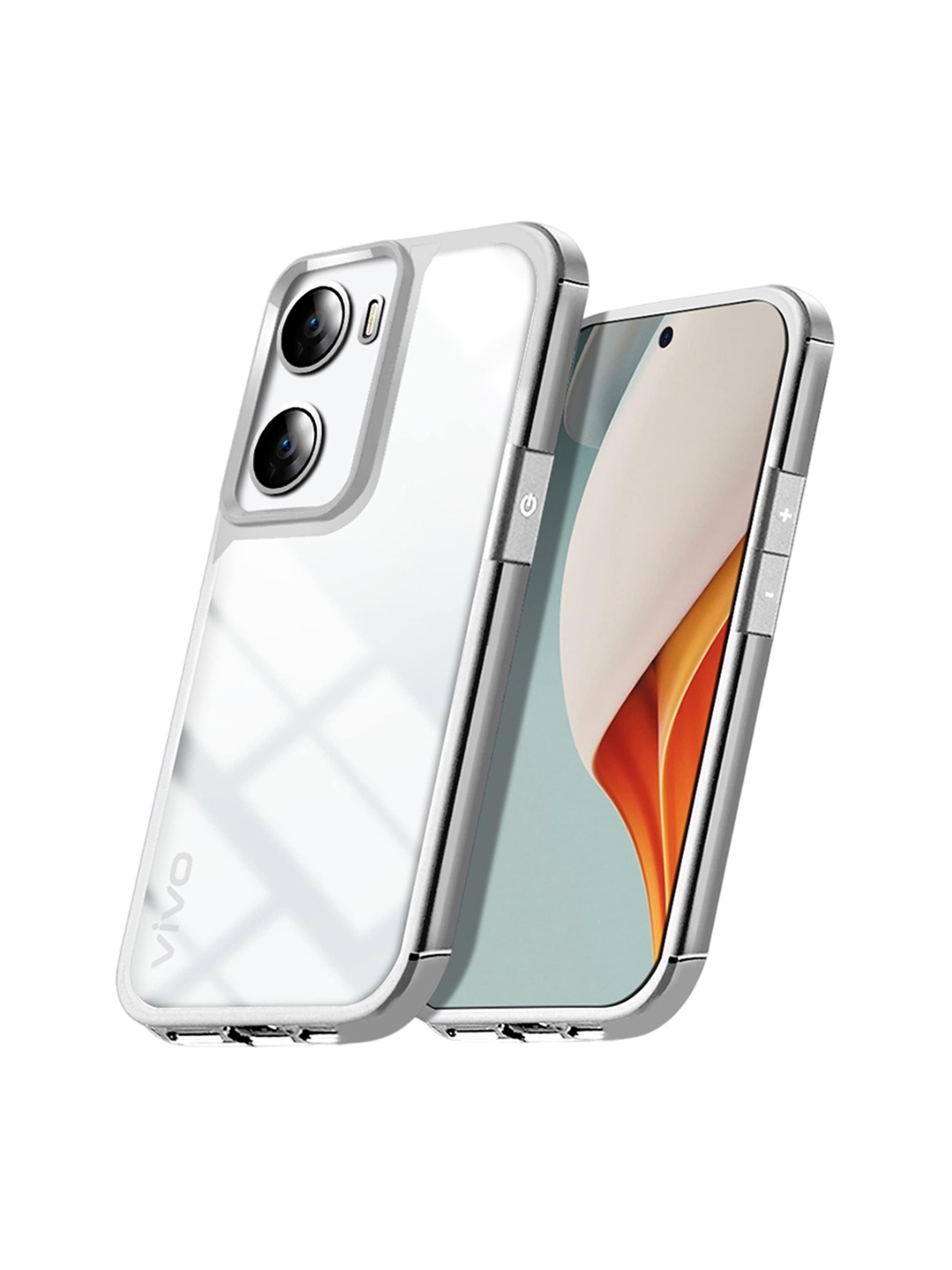 

Karwan Vivo v29E Back Case Mobile Accessories, Silver