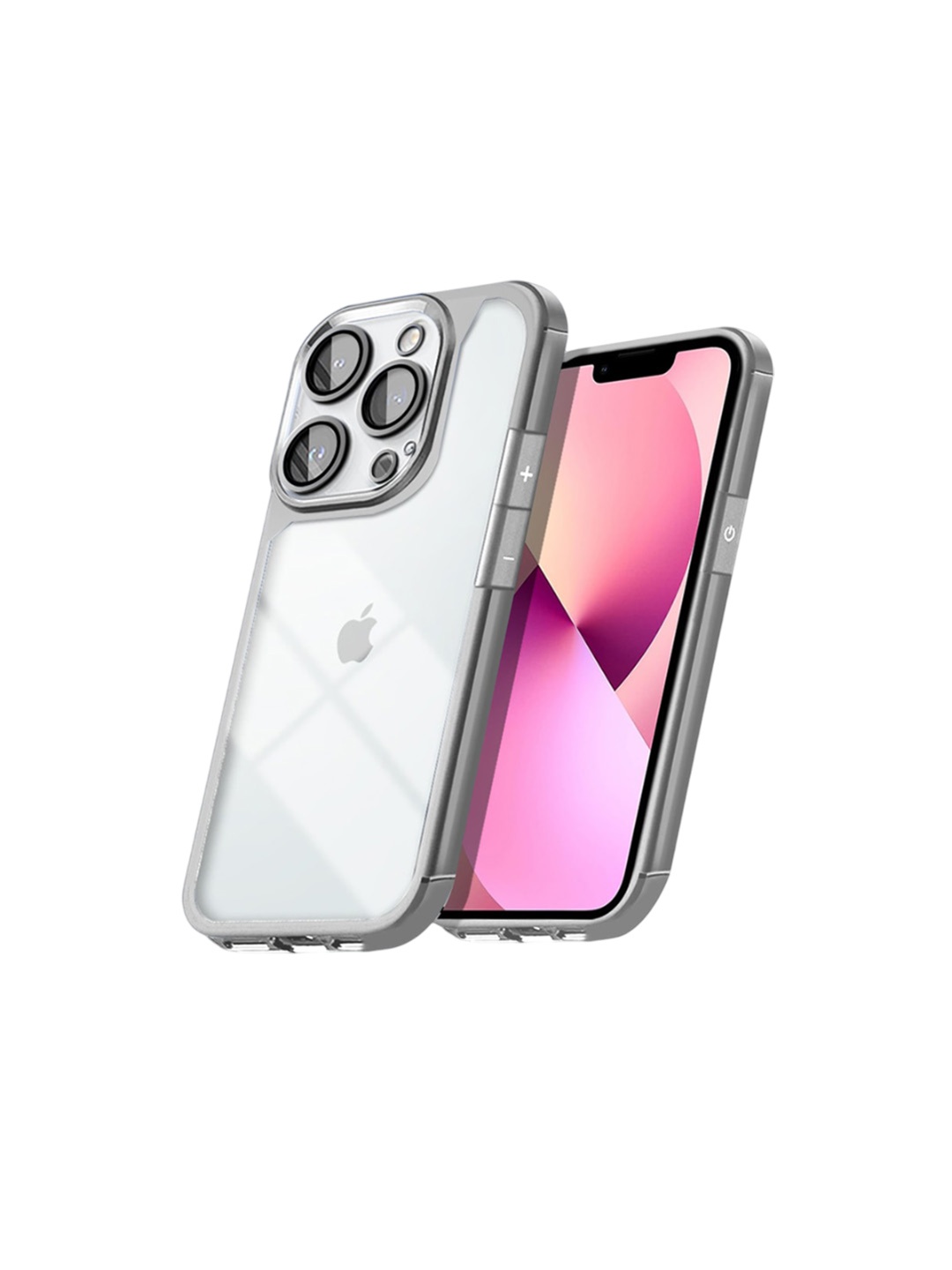 

Karwan Printed iPhone 13 Pro Max Back Case Mobile Accessories, Silver