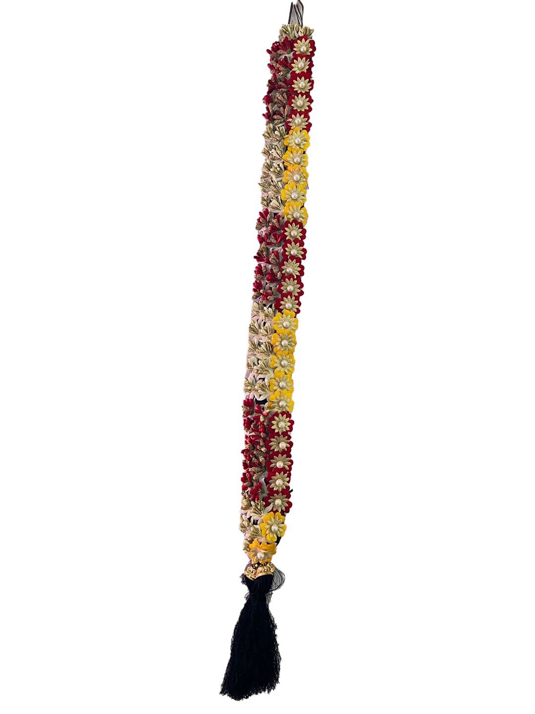 

VAGHBHATT Poola Jadalu Kunjalam Billalu Set Braid, Gold