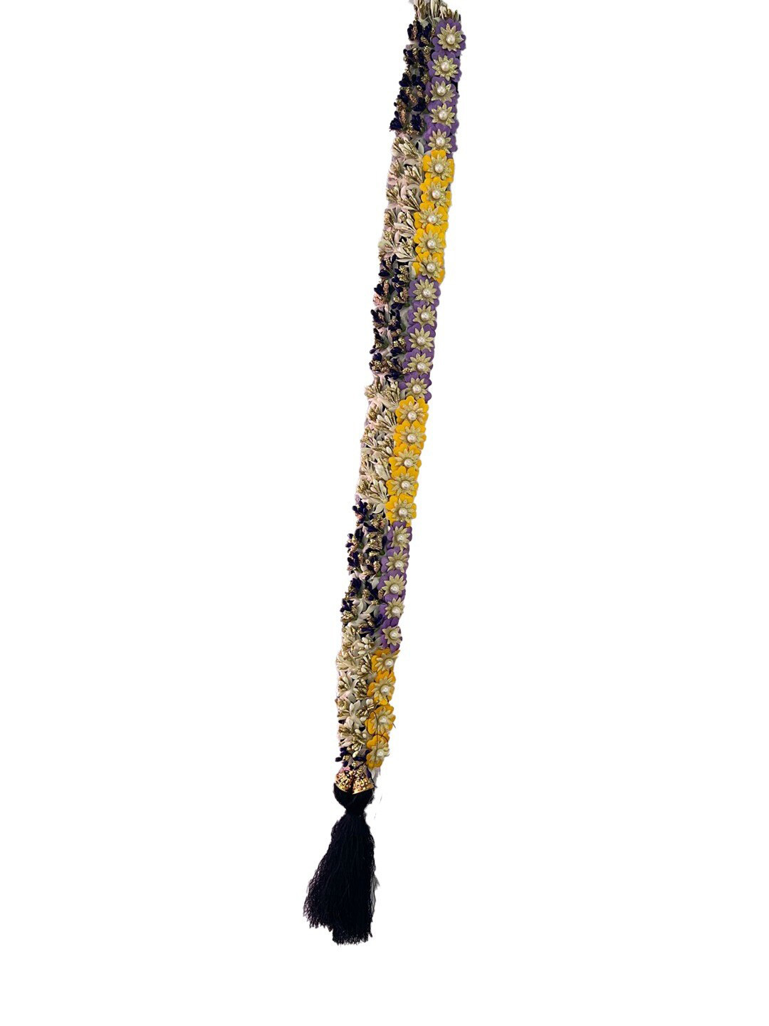 

Krelin Floral Embellished Kunjalam Hair Accessory, Gold