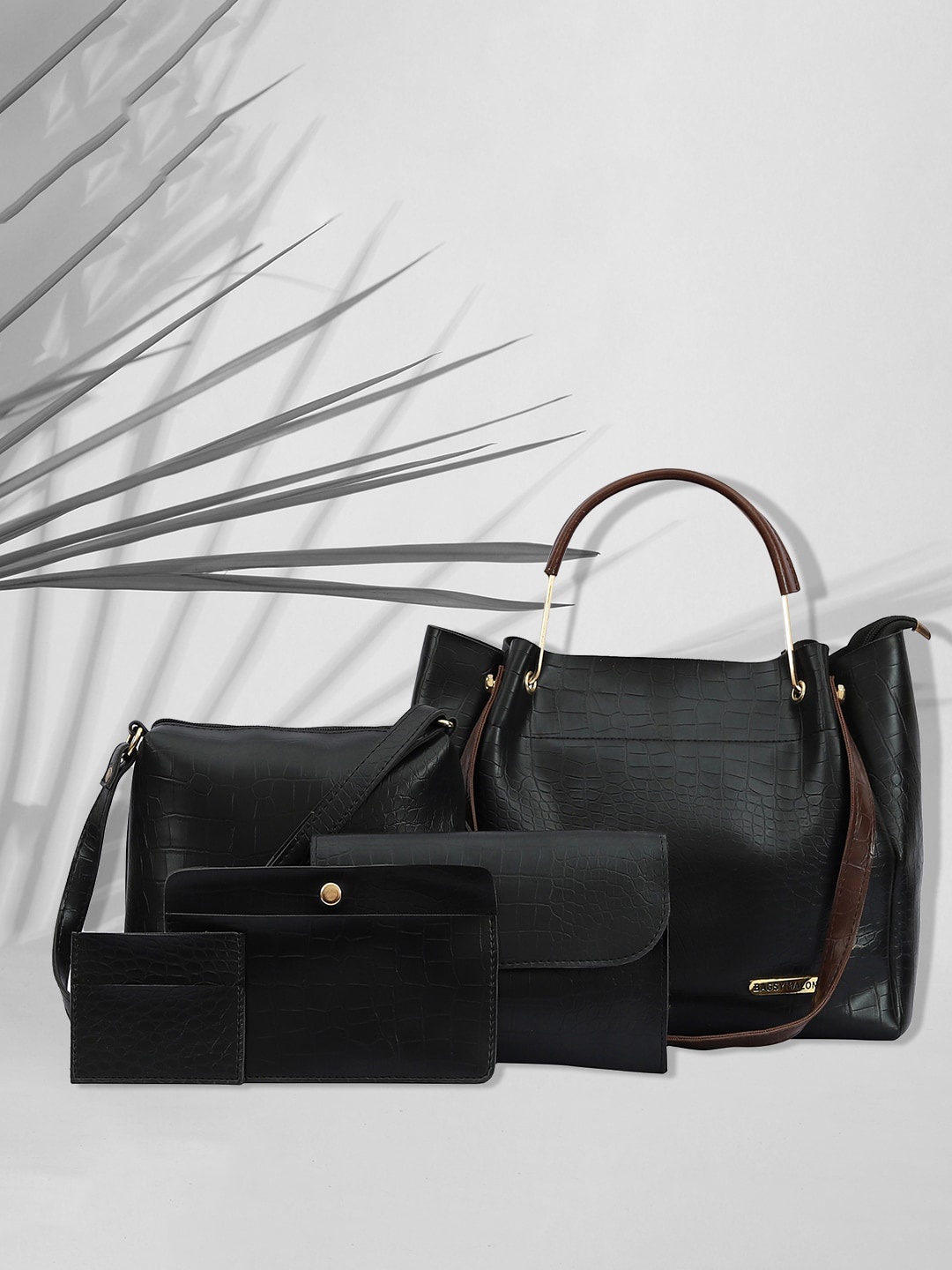 

Bagsy Malone PU Oversized Structured Shoulder Bag, Black
