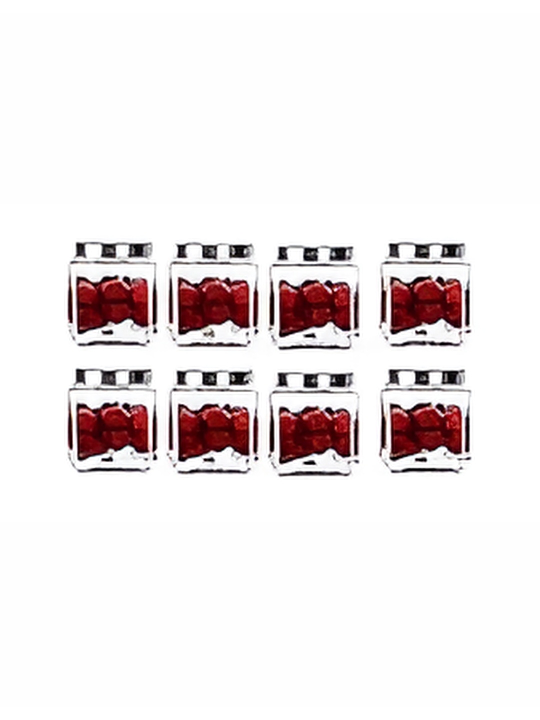 

tyche enterprises Transparent 8 Pcs Piramal Glass Containers 600 ml Each