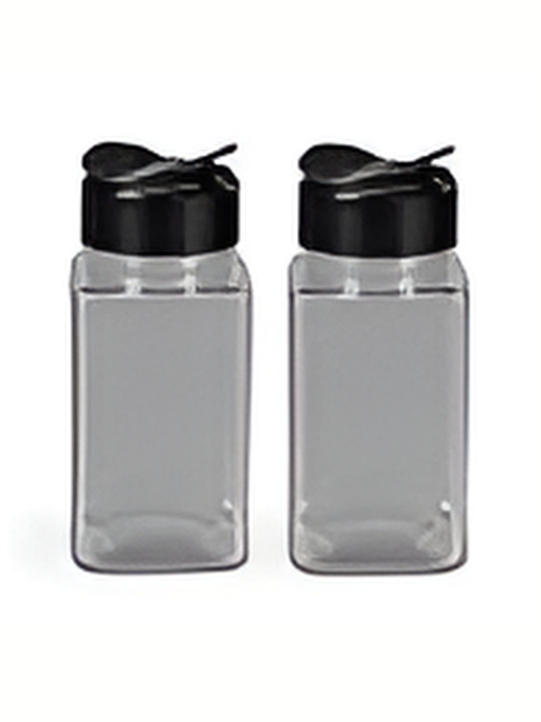 

tyche enterprises Transparent 2 Pcs Glass Containers 120 ml