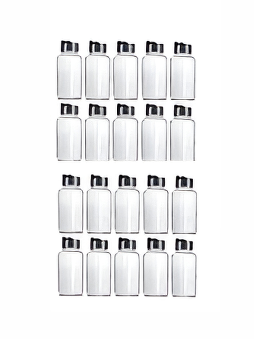 

tyche enterprises Transparent 20 Pcs Glass Containers 400 ml