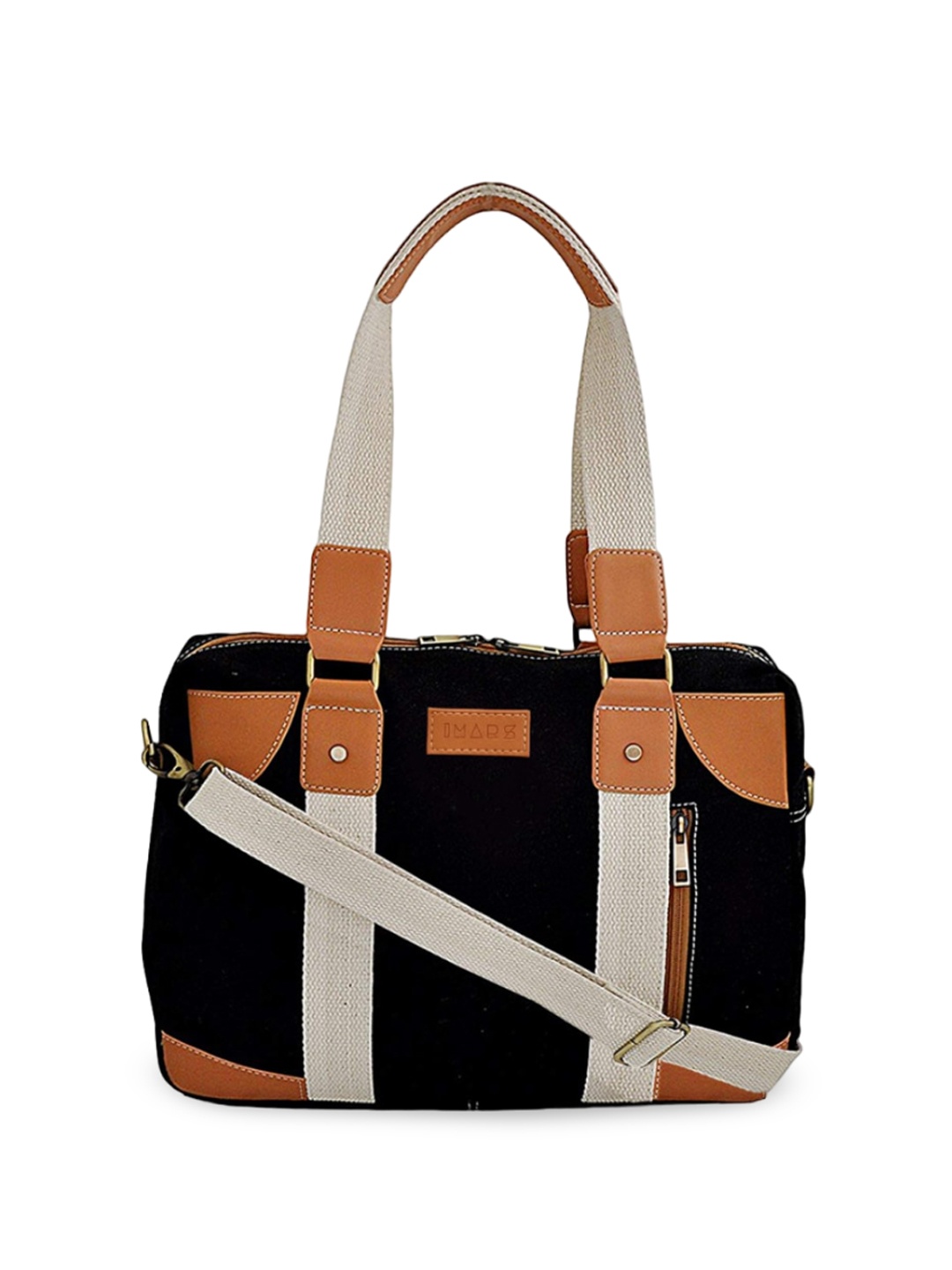 

IMARS Women Colourblocked Messenger Bag, Black