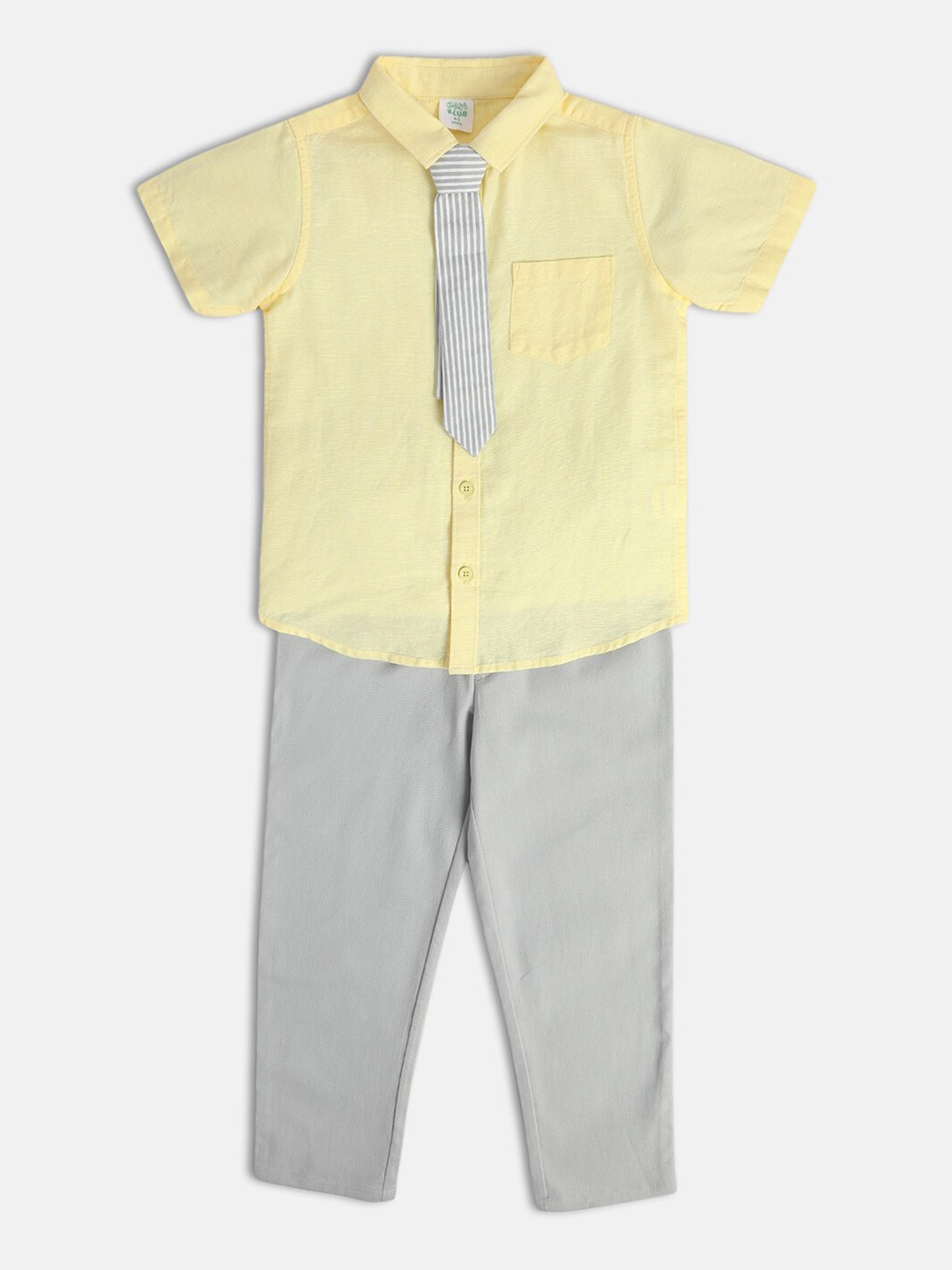 

MINI KLUB Boys Shirt With Trouser, Yellow