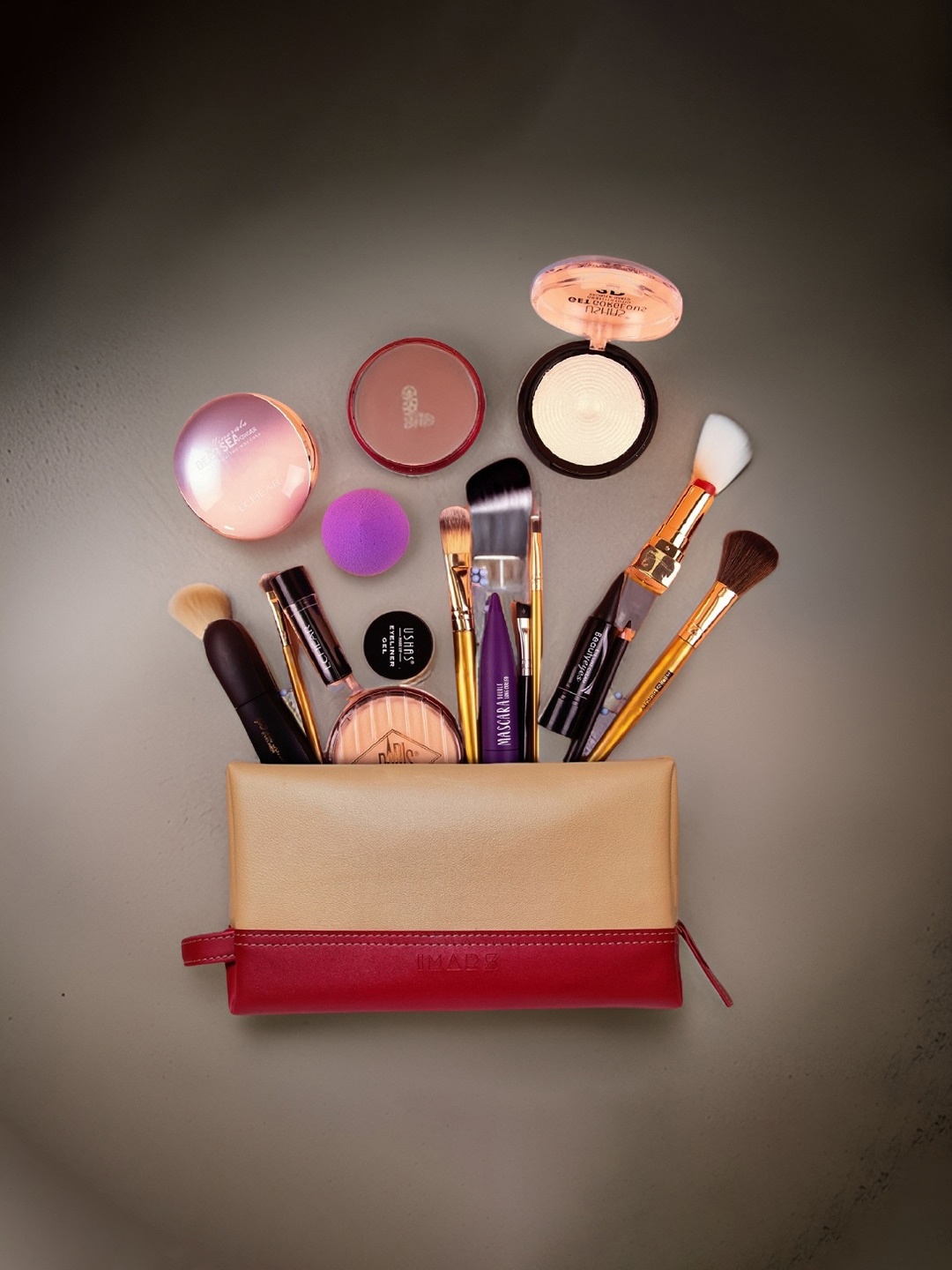 

IMARS Water Resistant Makeup Pouch, Red