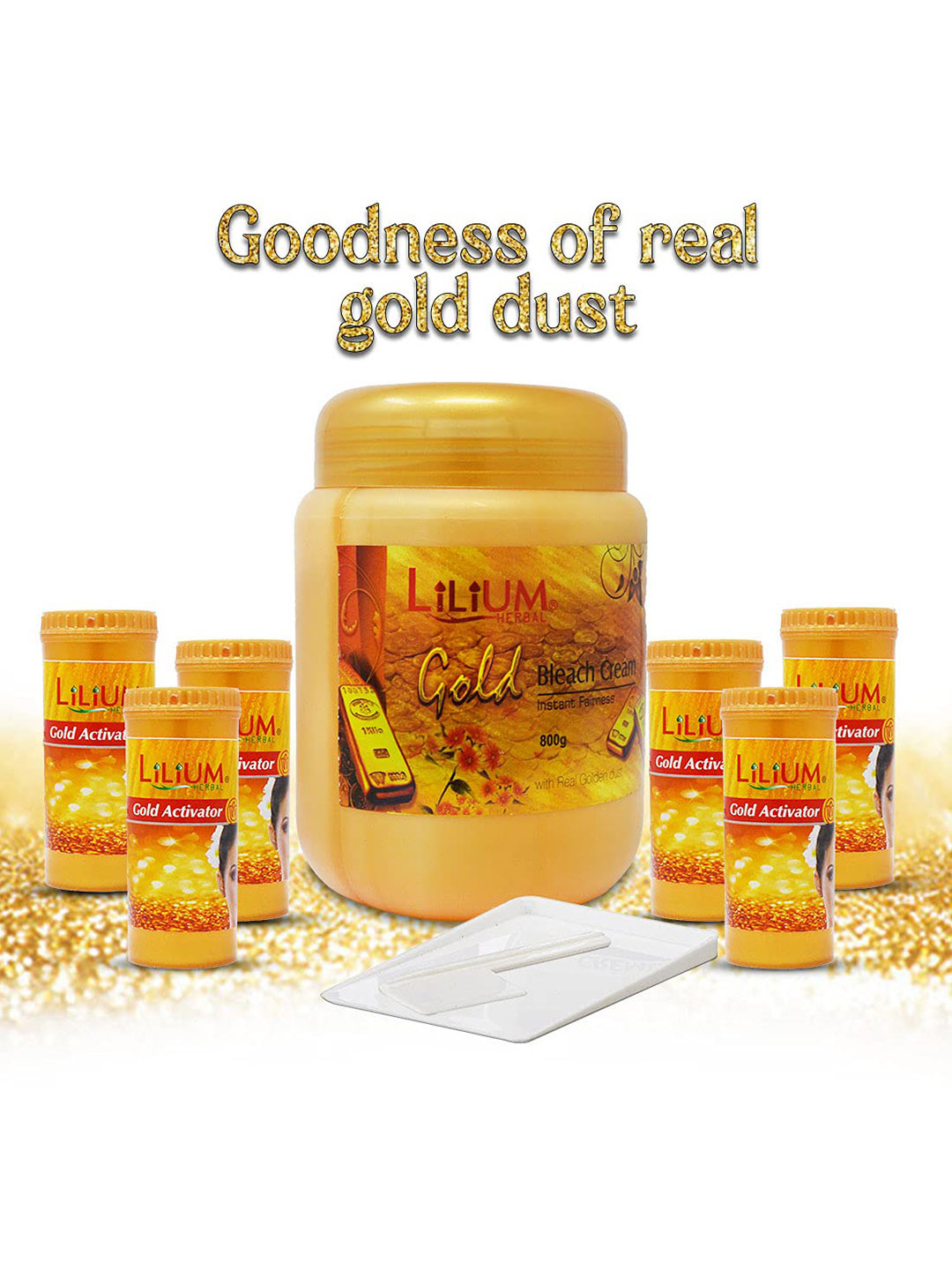

Lilium Gold Instant Fairness Bleach Cream - 1kg, Yellow