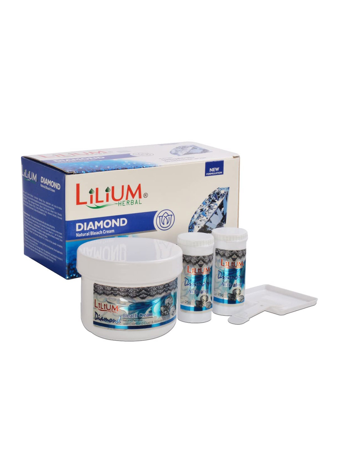 

Lilium Diamond Natural Bleach Cream - 300g, White