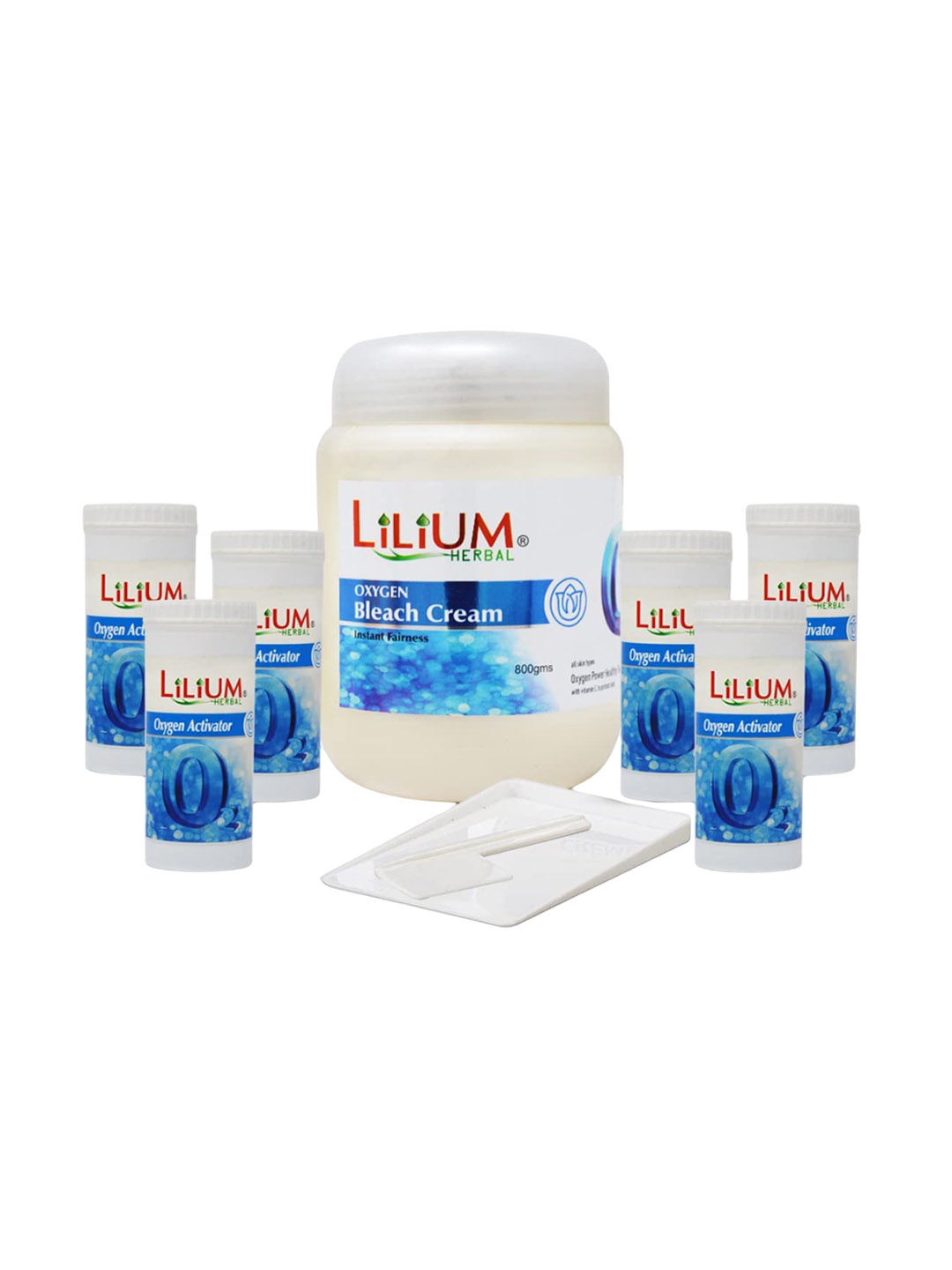 

Lilium Oxygen Instant Fairness Bleach Cream Enriched With Vitamin E To Protect Skin - 1kg, Blue
