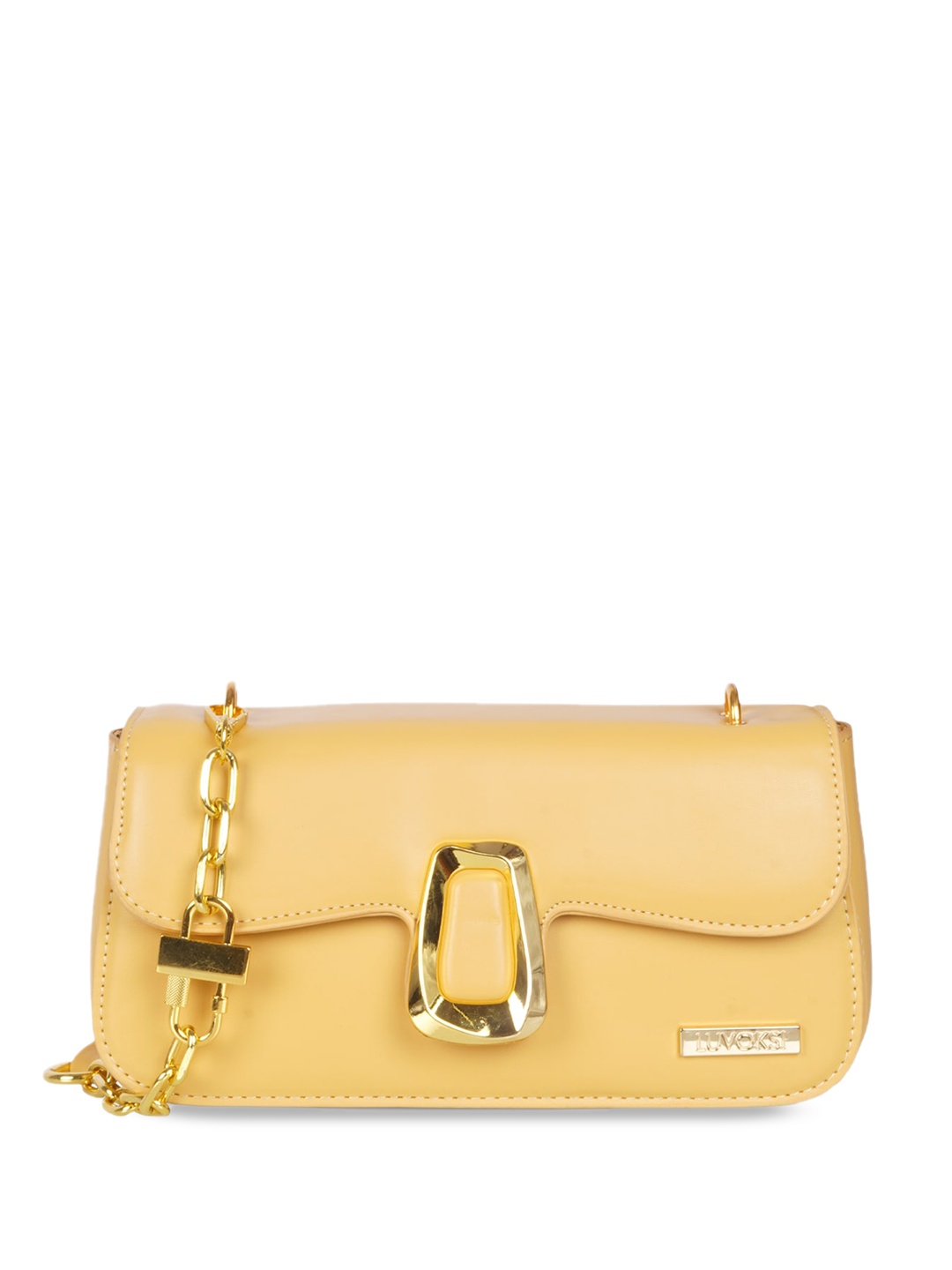 

Luvoksi PU Structured Sling Bag, Yellow