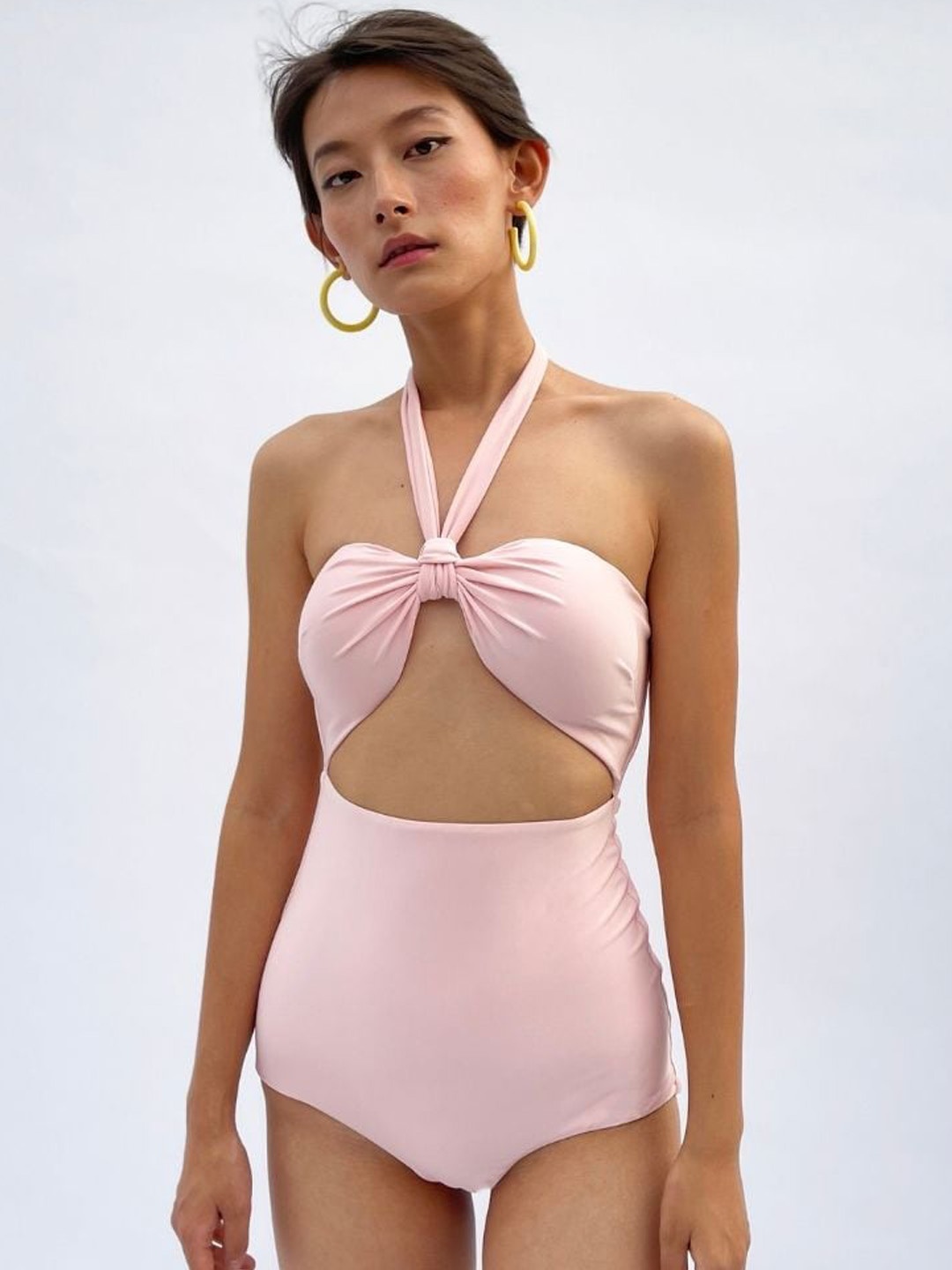 

NADI NADI Halter Neck Bodysuit, Pink