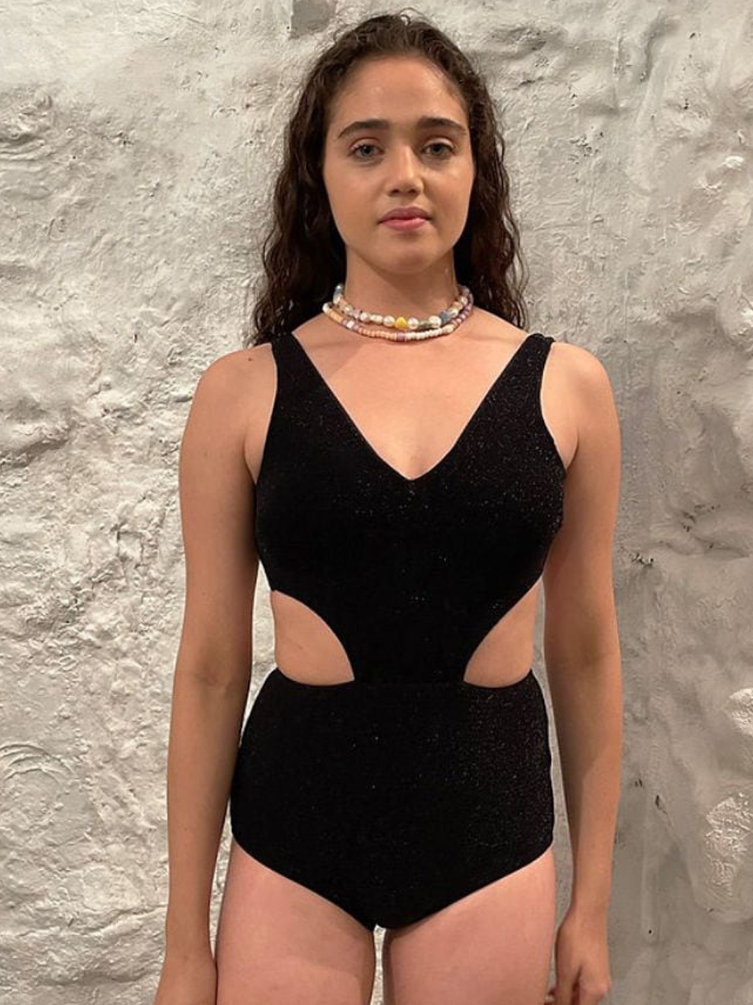 

NADI NADI Shoulder Straps Body Suit, Black