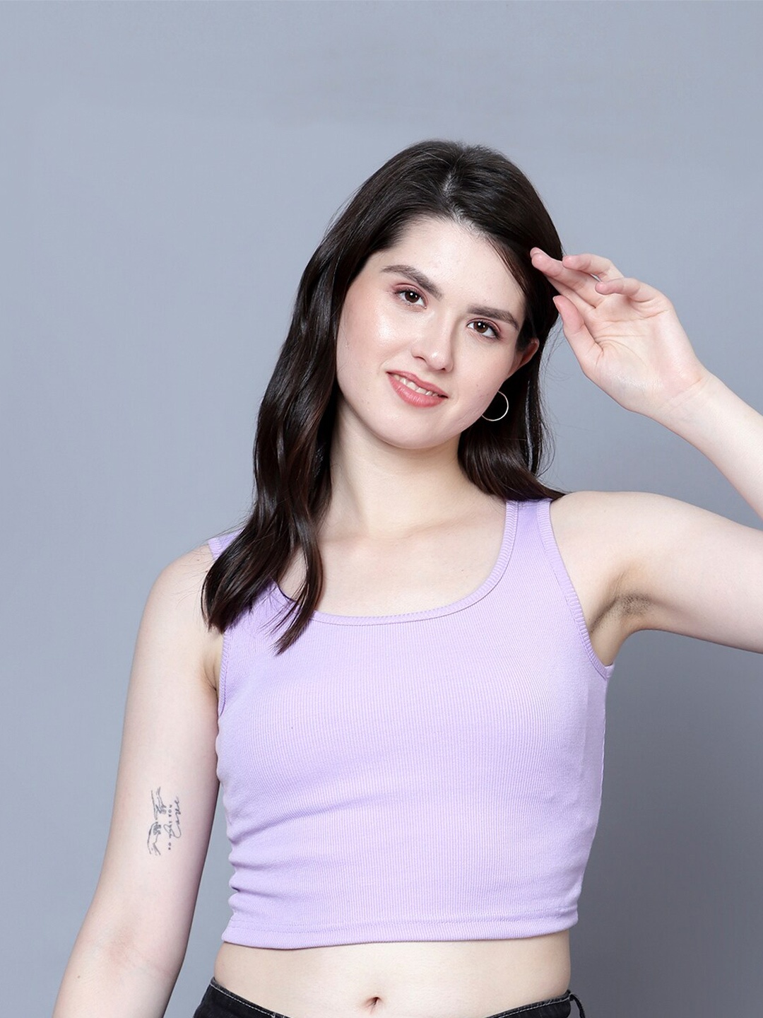 

Fashion And Youth Crop Top, Lavender