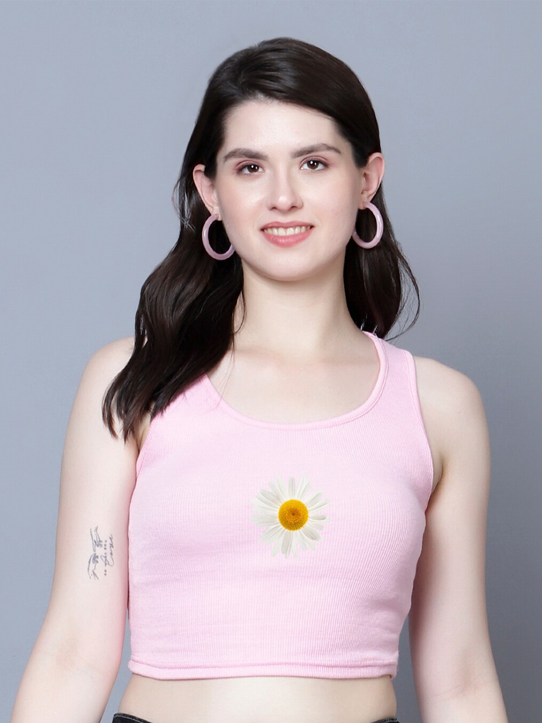 

Fashion And Youth Crop Top, Pink