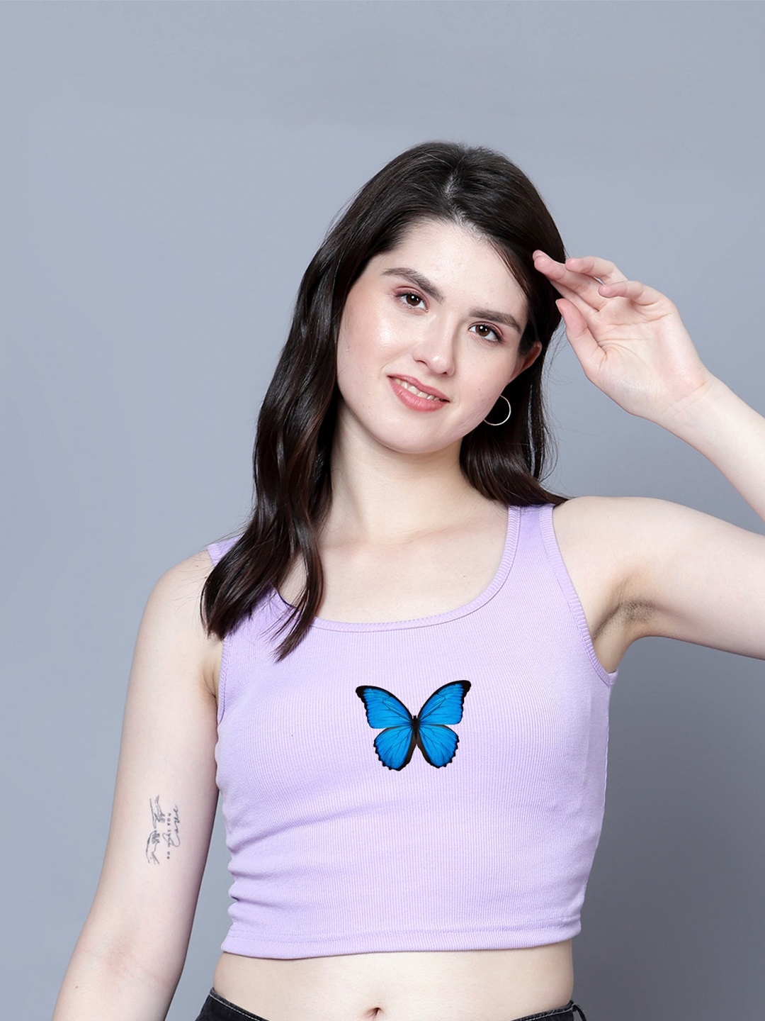 

Fashion And Youth Crop Top, Lavender