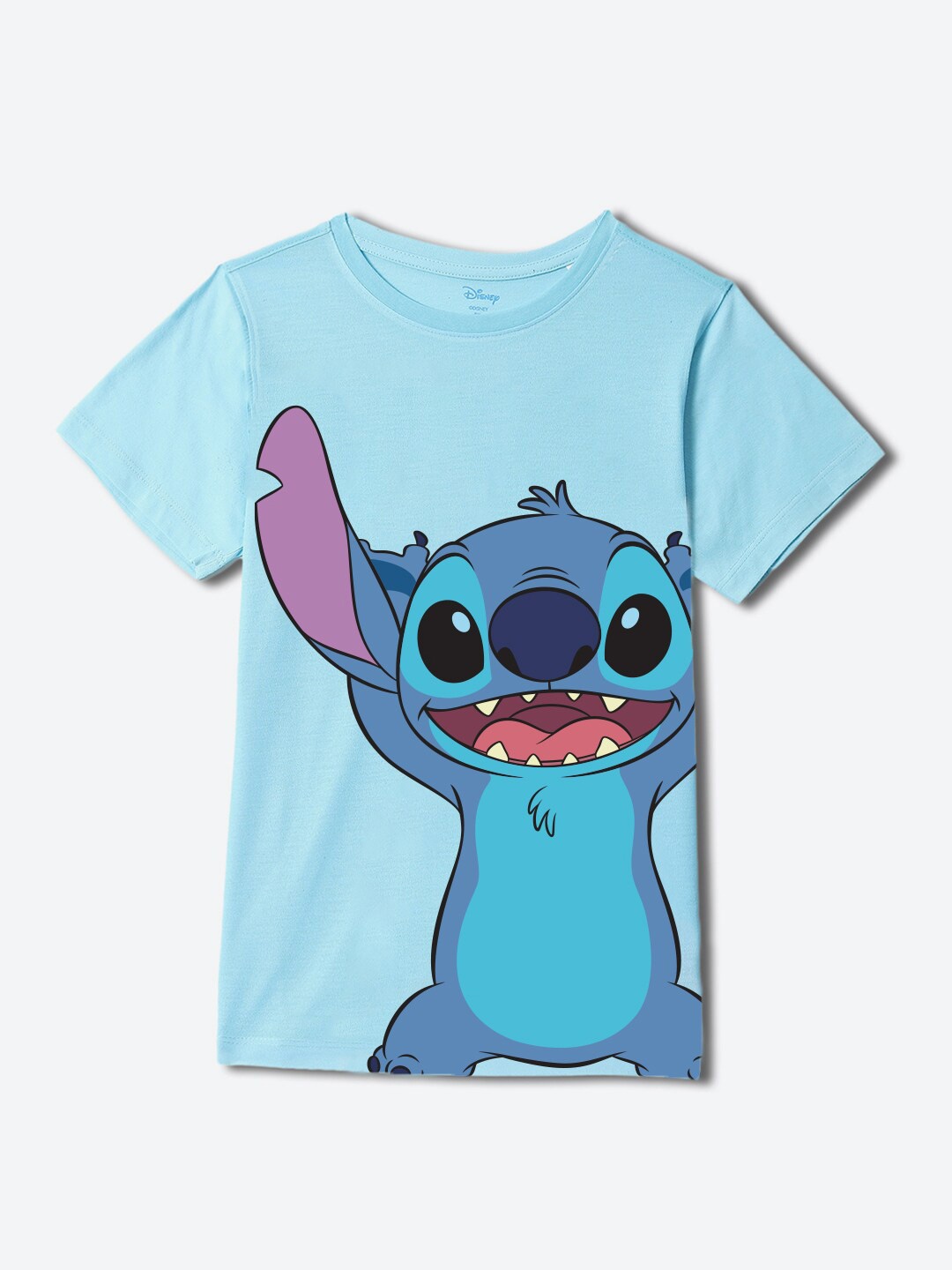 

YK Disney Boys Printed Raw Edge T-shirt, Blue