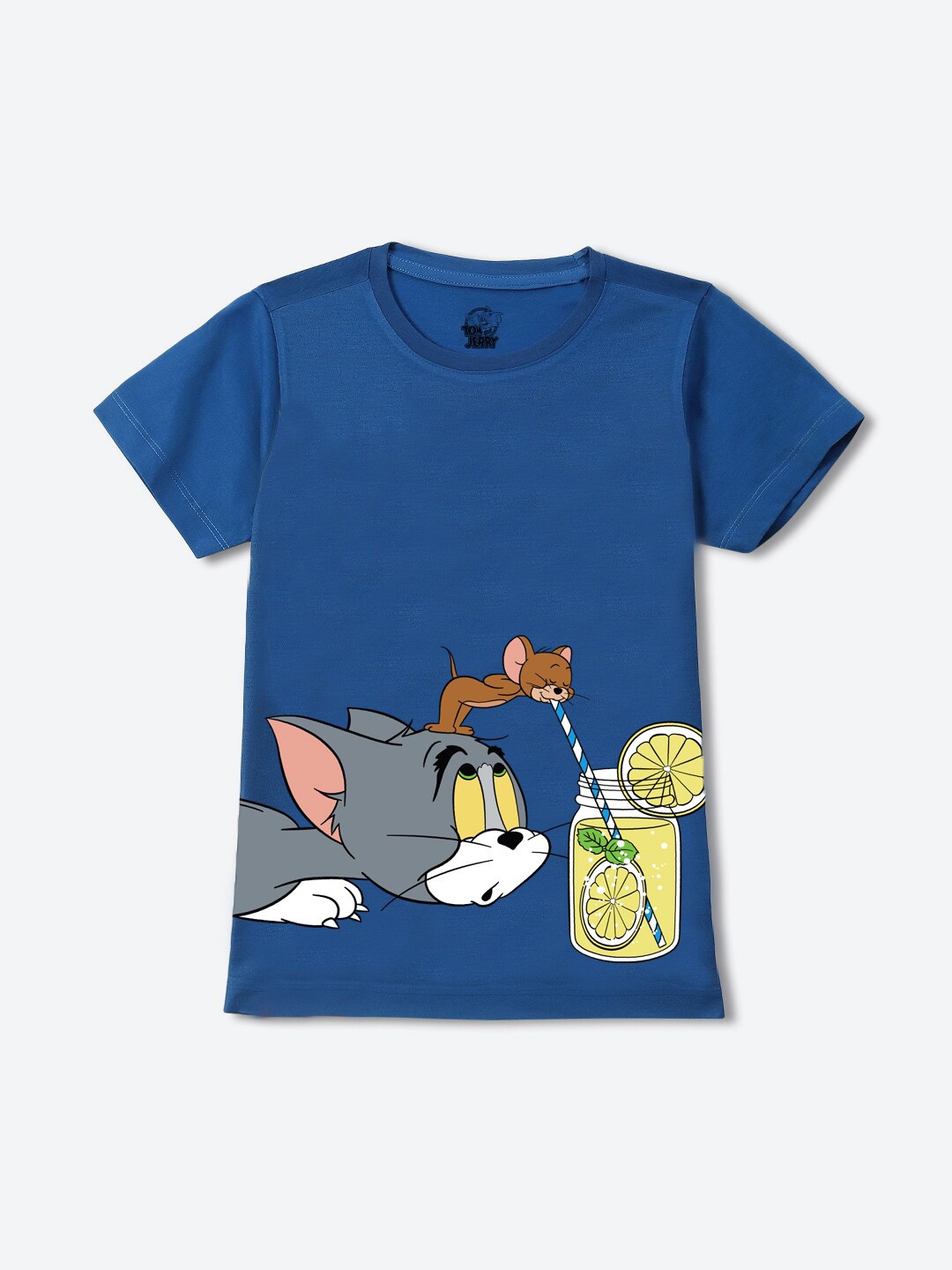 

YK Warner Bros Boys Printed Applique T-shirt, Blue