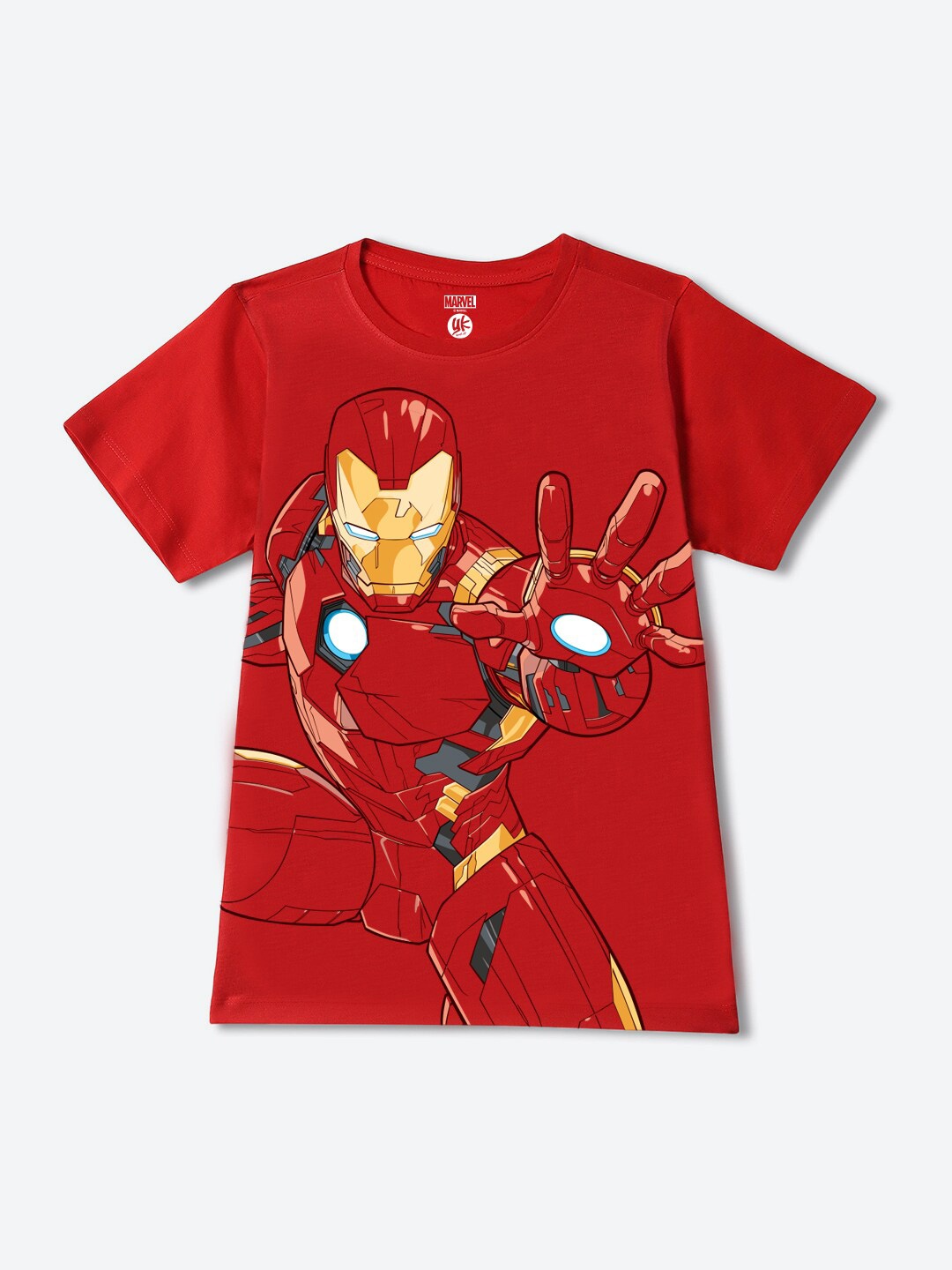 

YK Marvel Boys Avengers Printed Applique T-shirt, Red