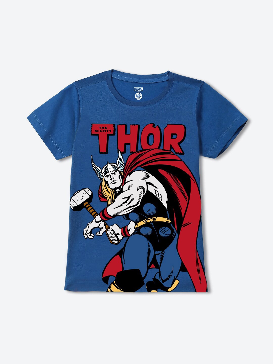 

YK Marvel Boys Avengers Printed Applique T-shirt, Blue