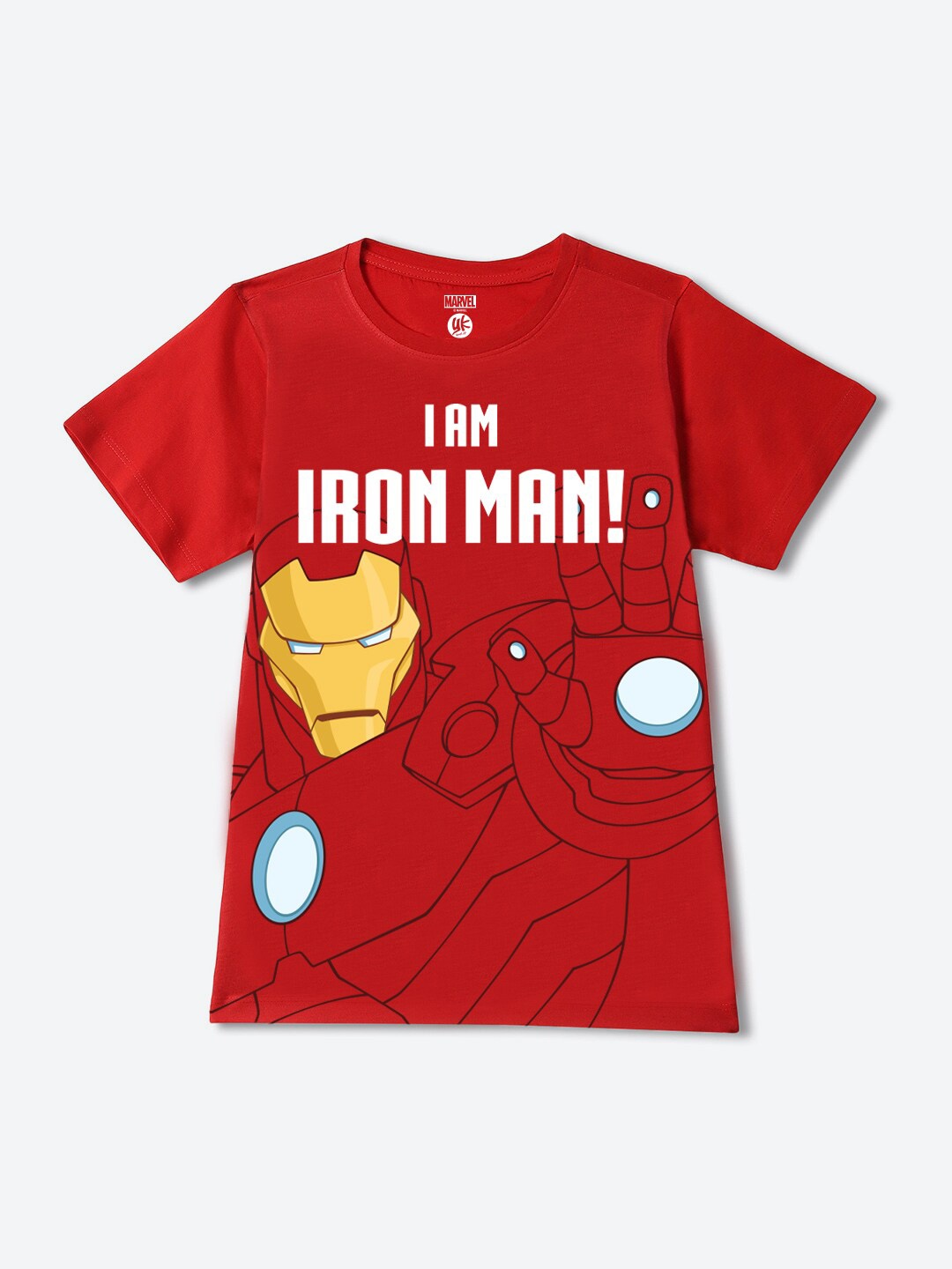 

YK Marvel Boys Avengers Printed Applique T-shirt, Red
