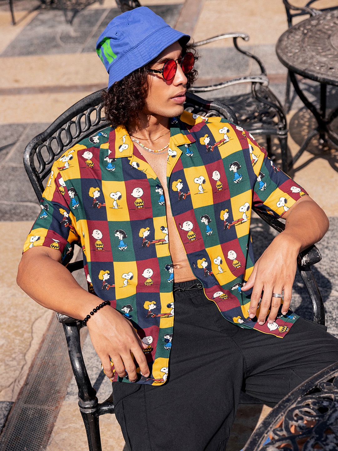 

Bewakoof Men Opaque Printed Casual Shirt, Multi