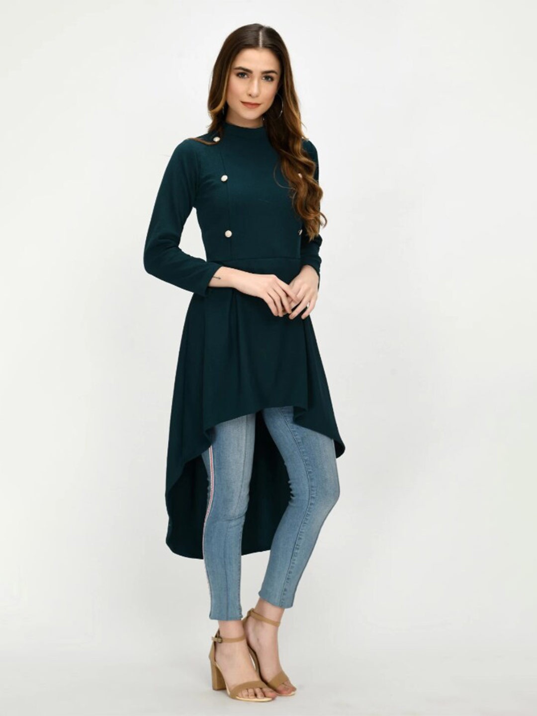 

Moshe High-Low Longline Top, Green