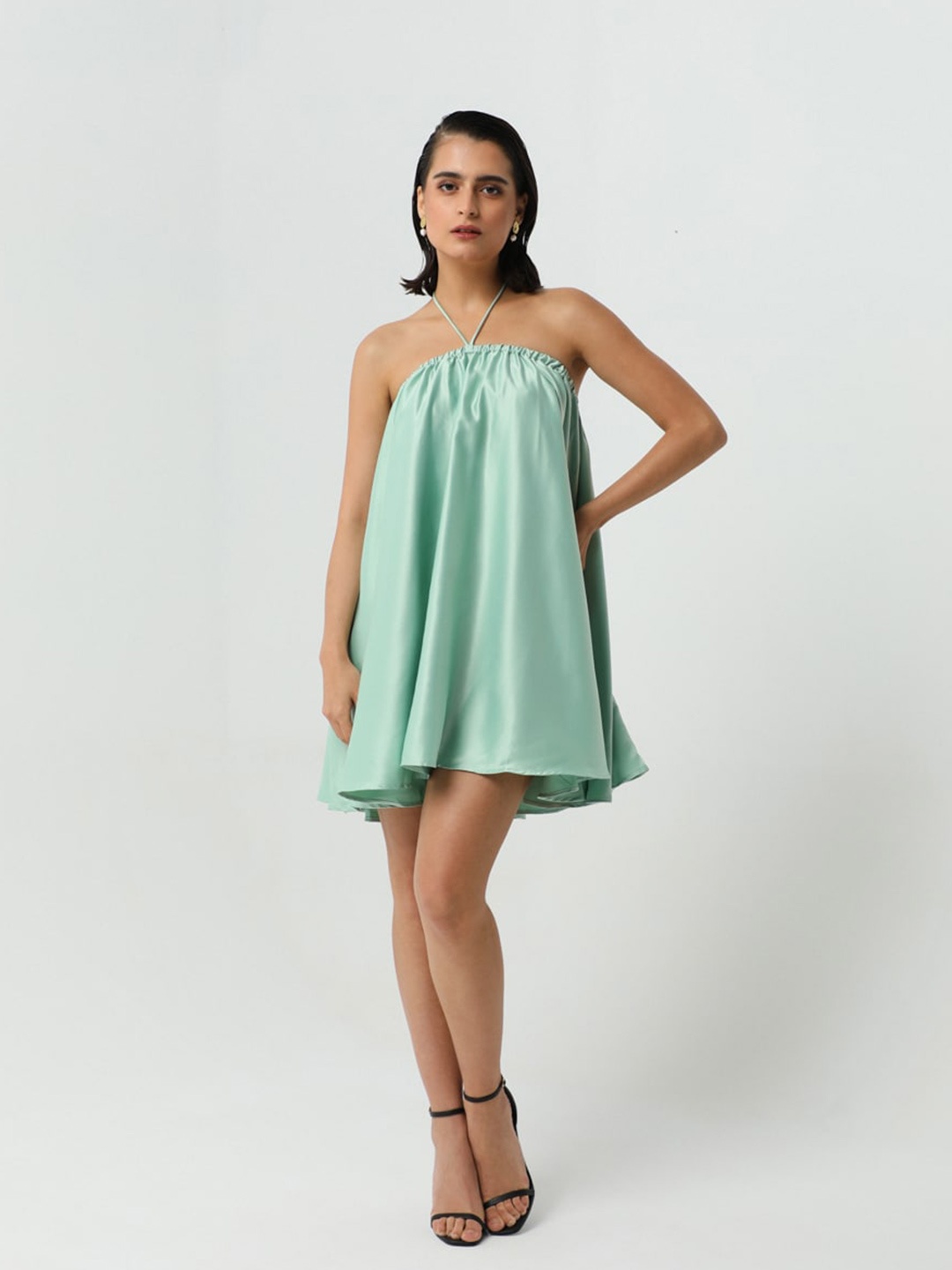 

DEBSTREET Women A-Line Dress, Green