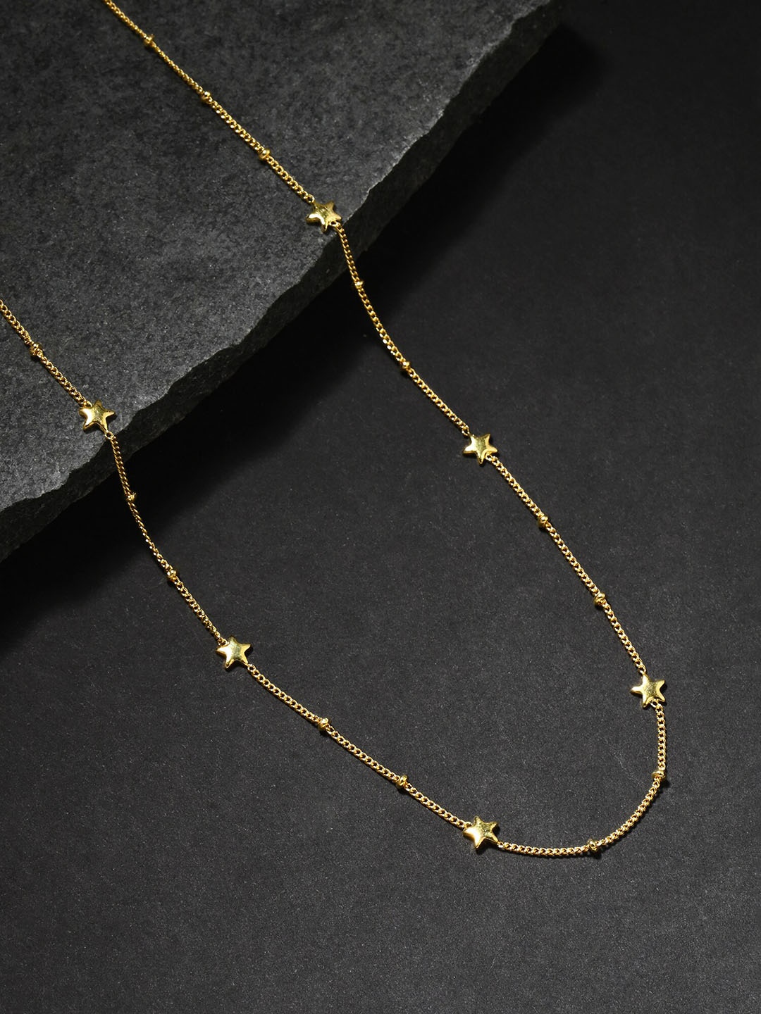 

Accessorize London 14K Gold Plated Star Station Necklace