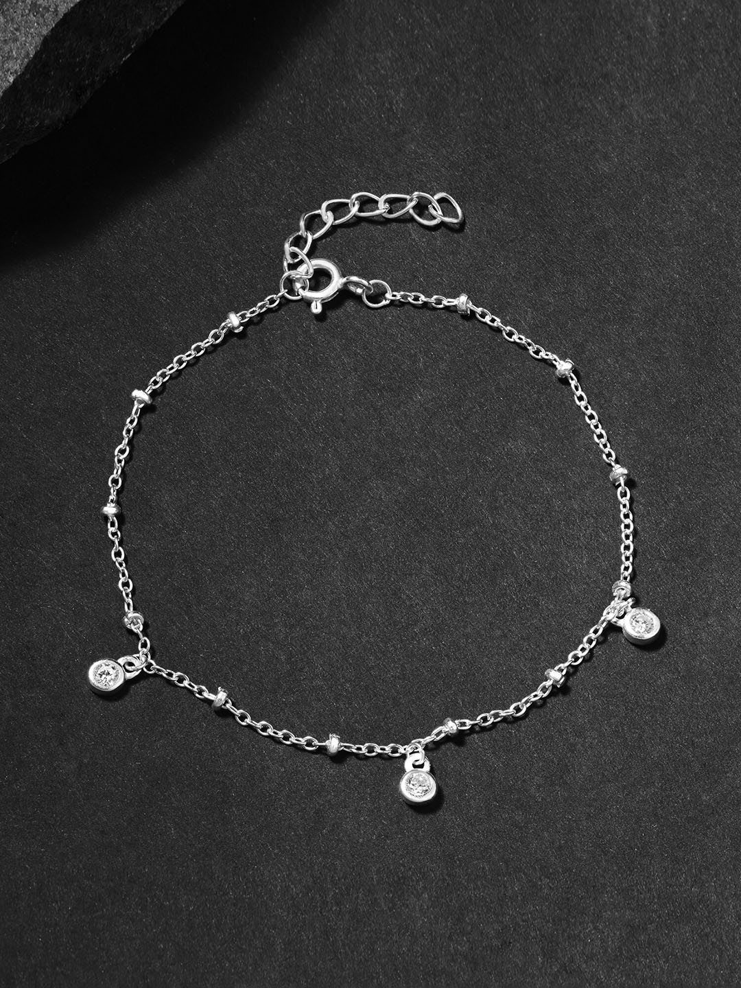 

Accessorize London 925 Sterling Silver Hallmark Cubic Zirconia Ball & Sparkle Necklace
