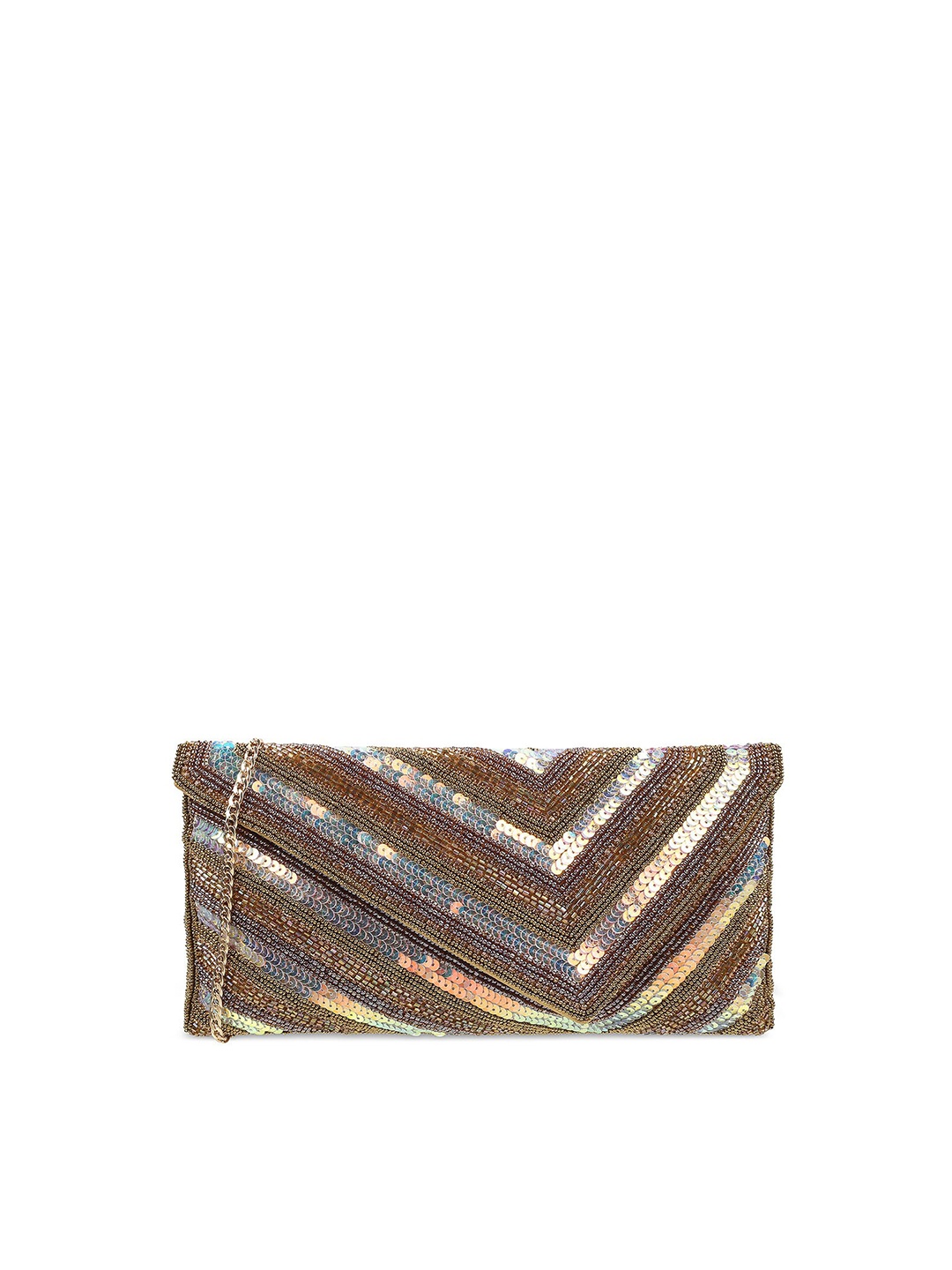 

Metro Embellished Envelope Clutch, Gold