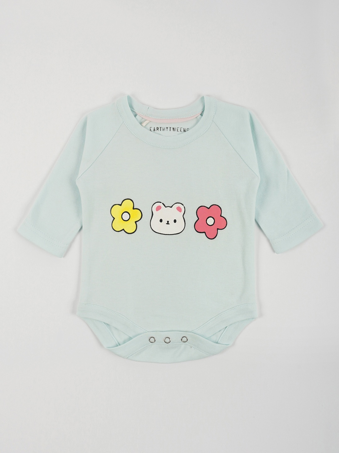 

BAESD Infants Printed Cotton Bodysuit, Blue