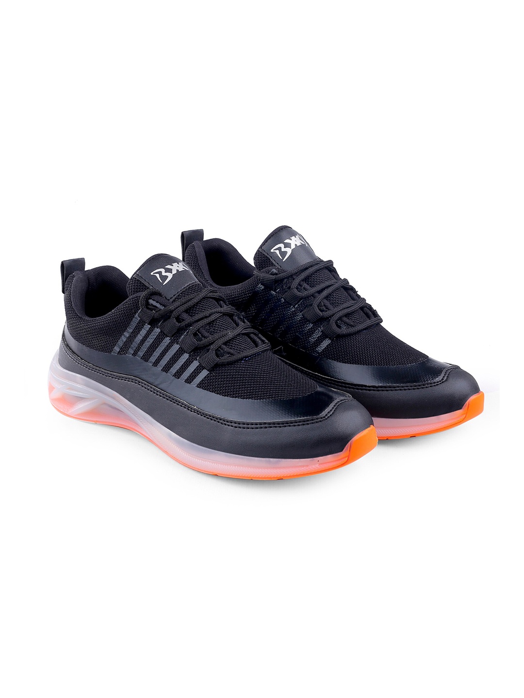 

Bxxy Men Mesh Flyknit Running Shoes, Black