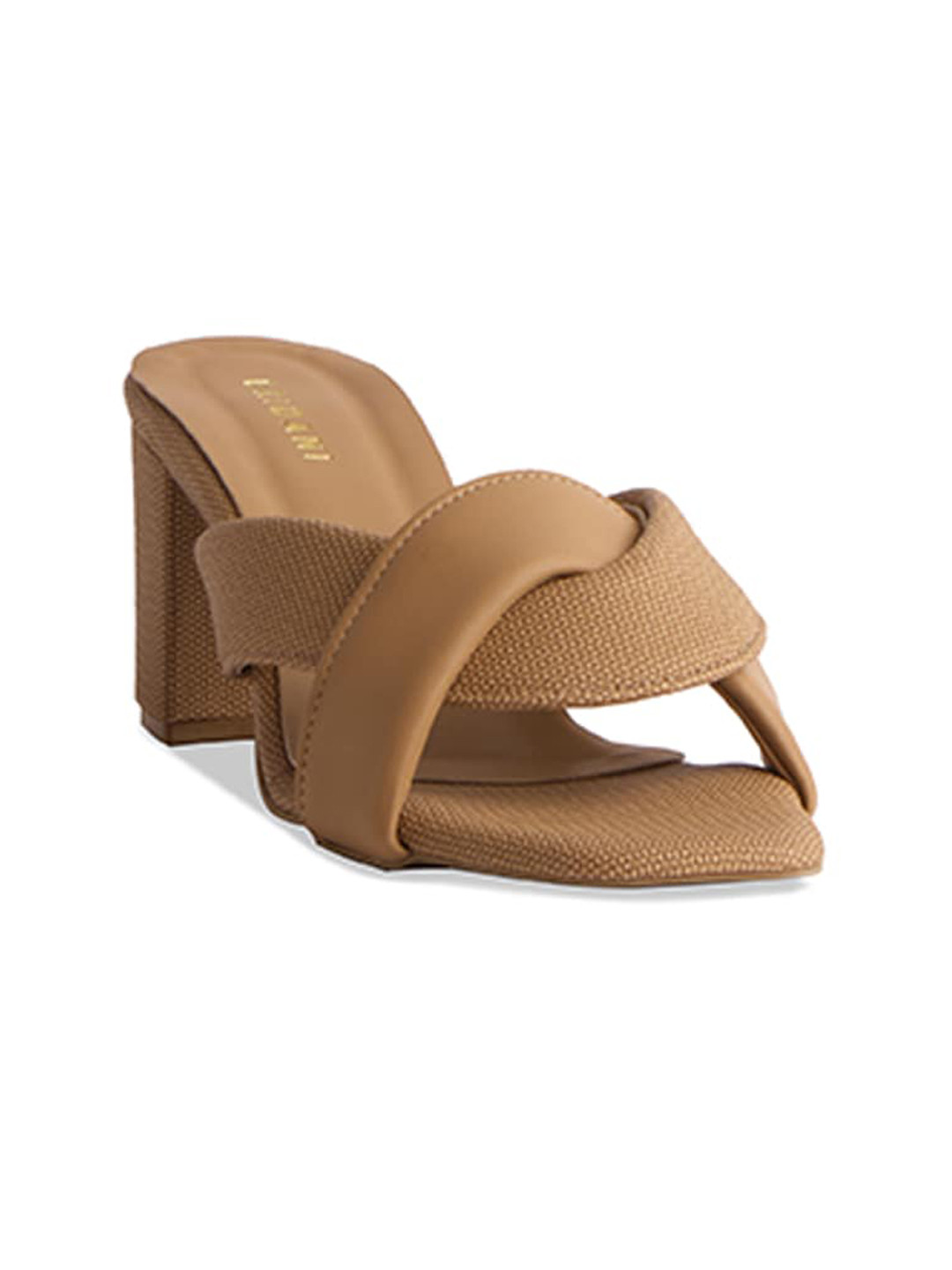 

ERIDANI Women Block Heels Sandals, Beige